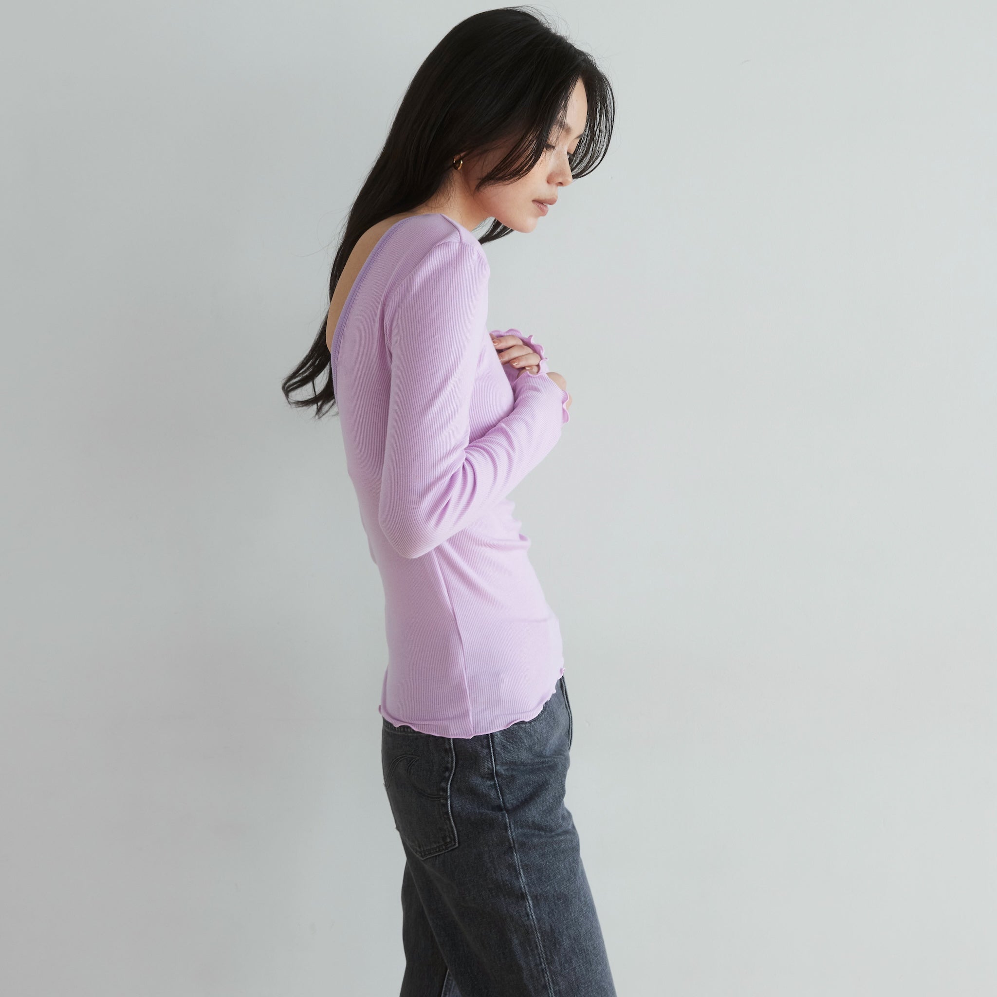Padded Back U Softtouch RIB Top