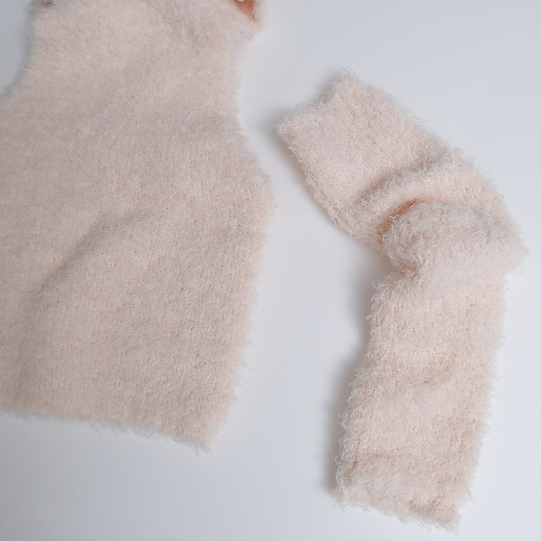 Poodle Yarn high neck arm warmer set