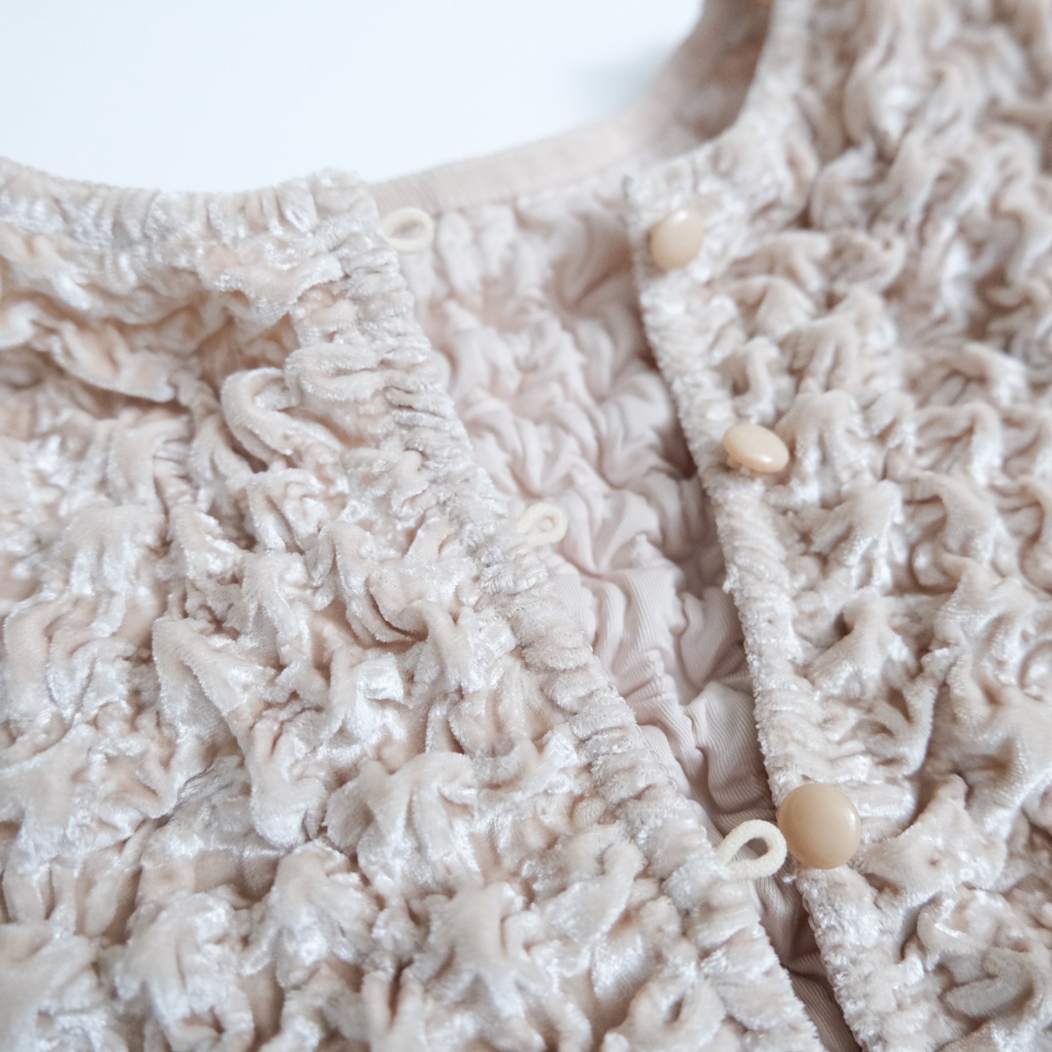 Bumpyベロア2wayカーディガン