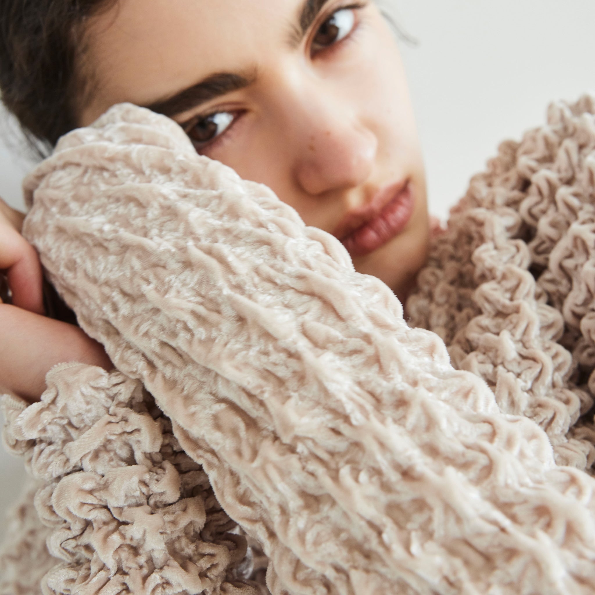 Bumpyベロア2wayカーディガン