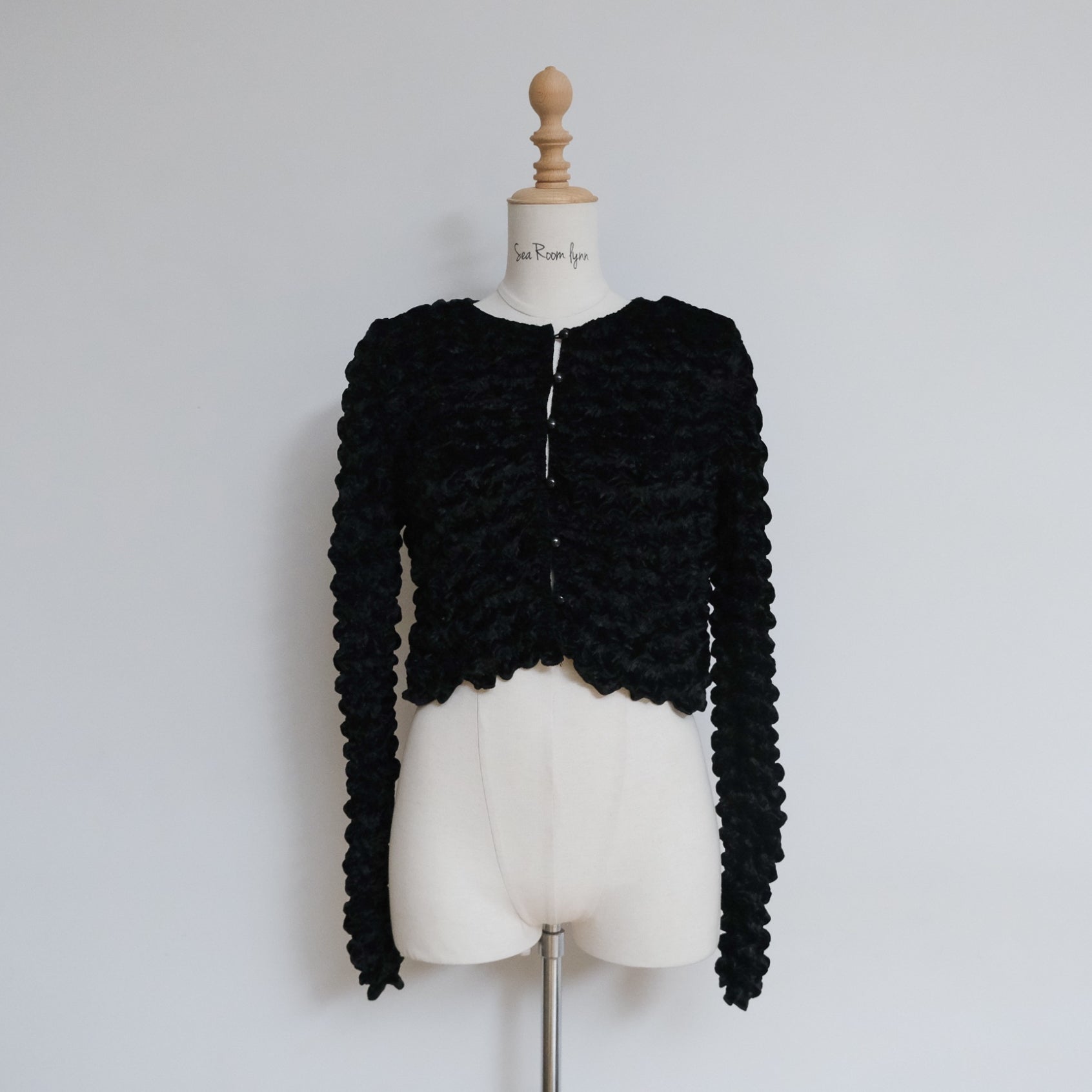 Bumpyベロア2wayカーディガン