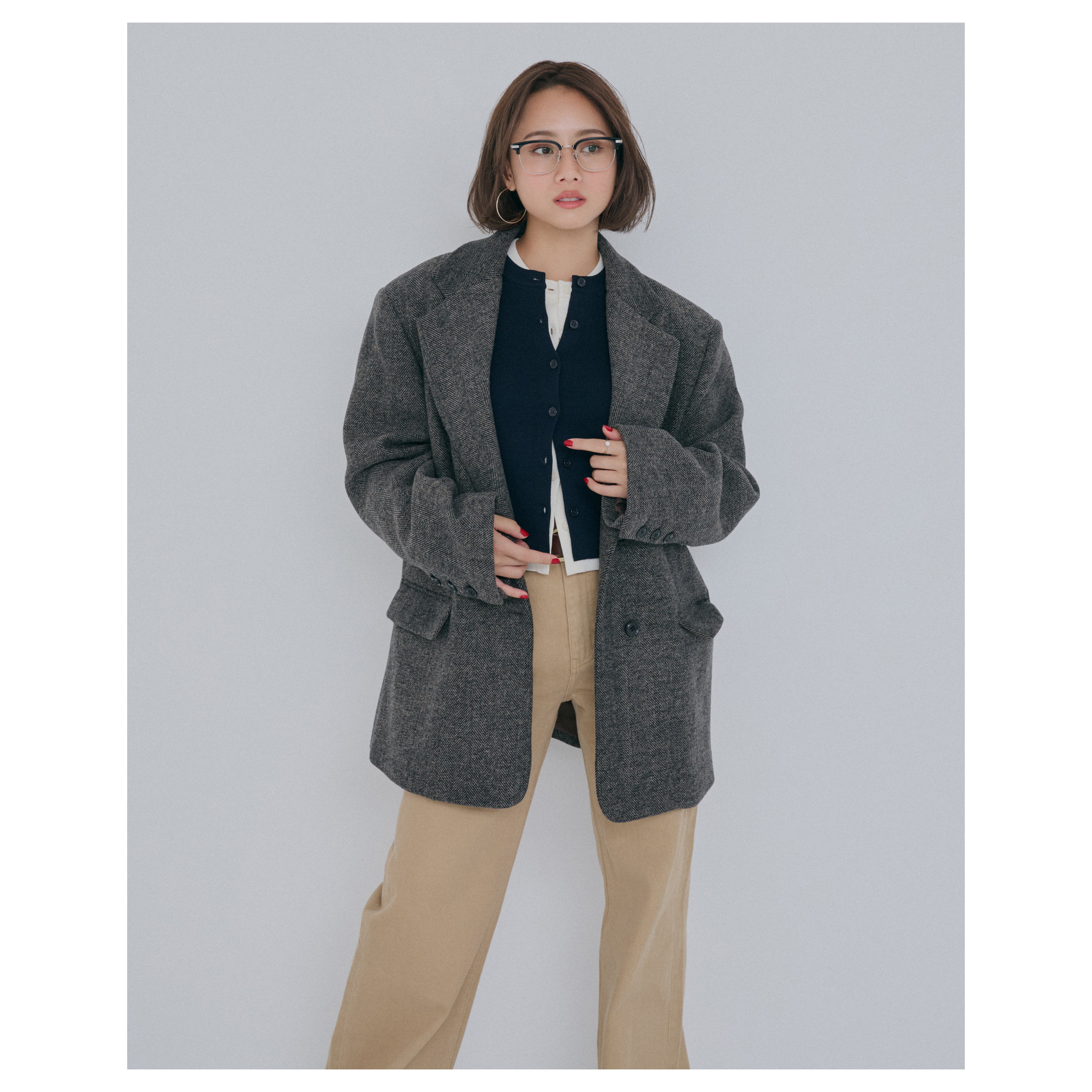 collab over-the-shoulder tailored jacket