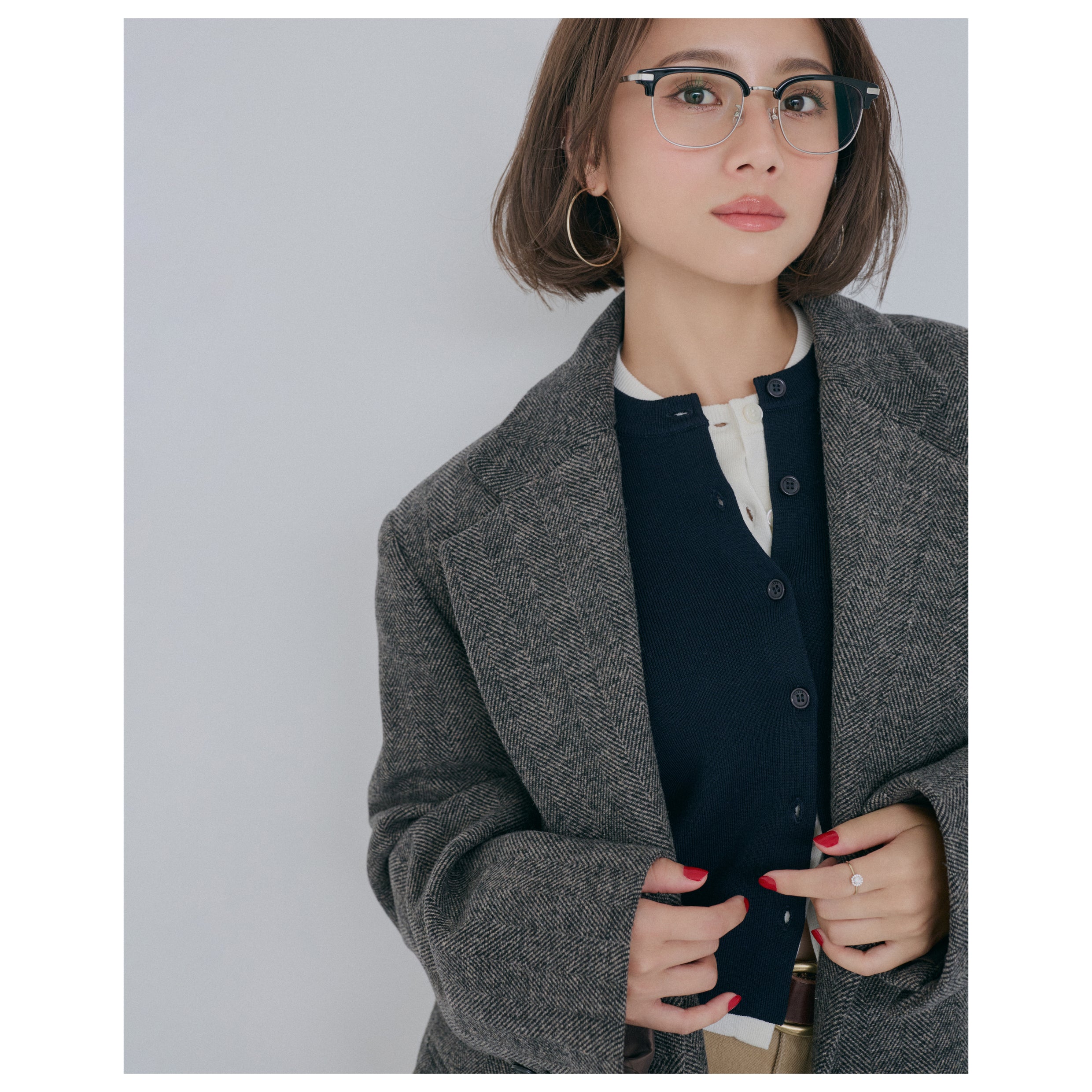 collab over-the-shoulder tailored jacket
