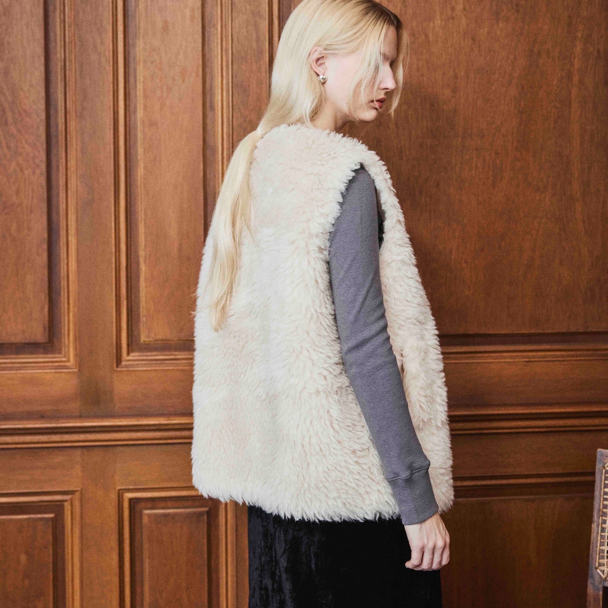 Wool mix BOAオーバーベスト