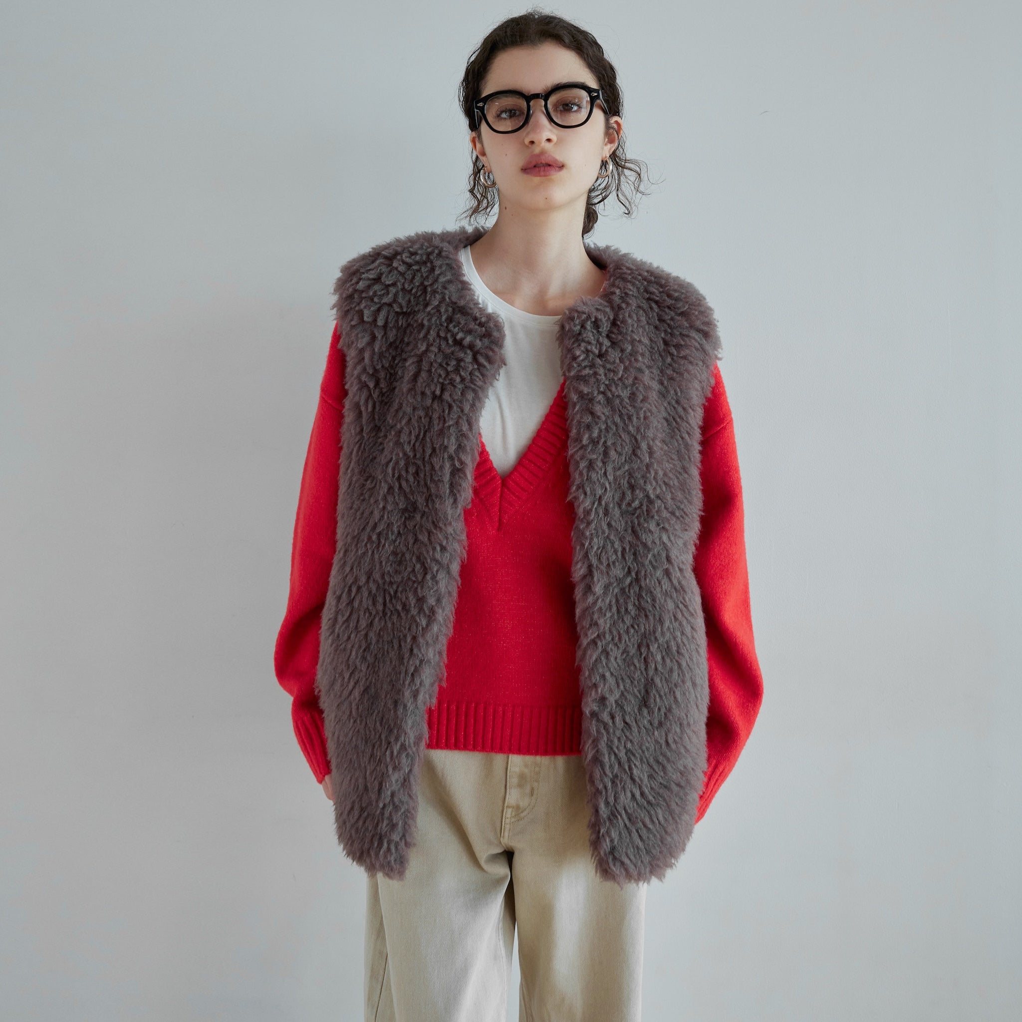 Wool mix BOAオーバーベスト