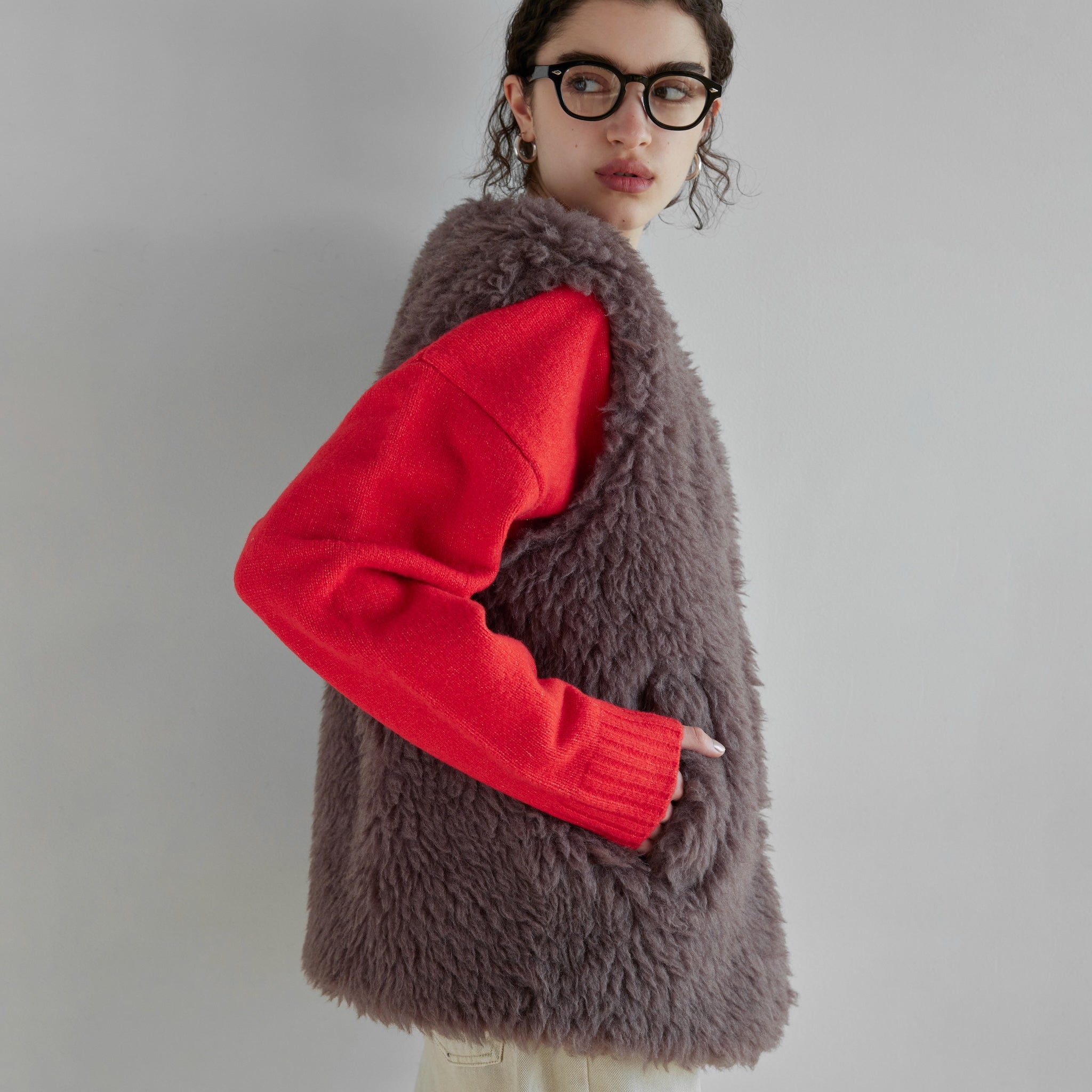 Wool mix BOAオーバーベスト