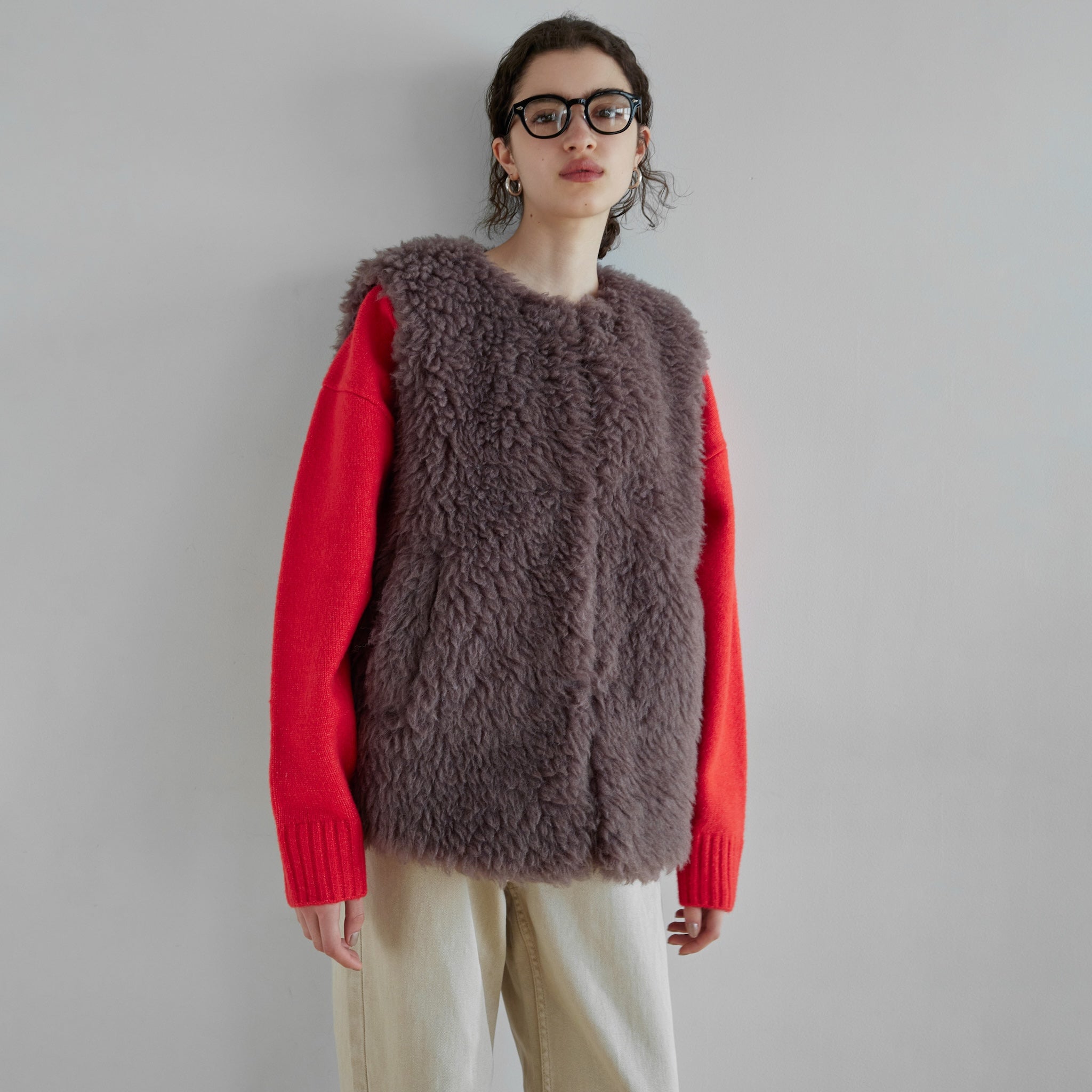 Wool mix BOAオーバーベスト