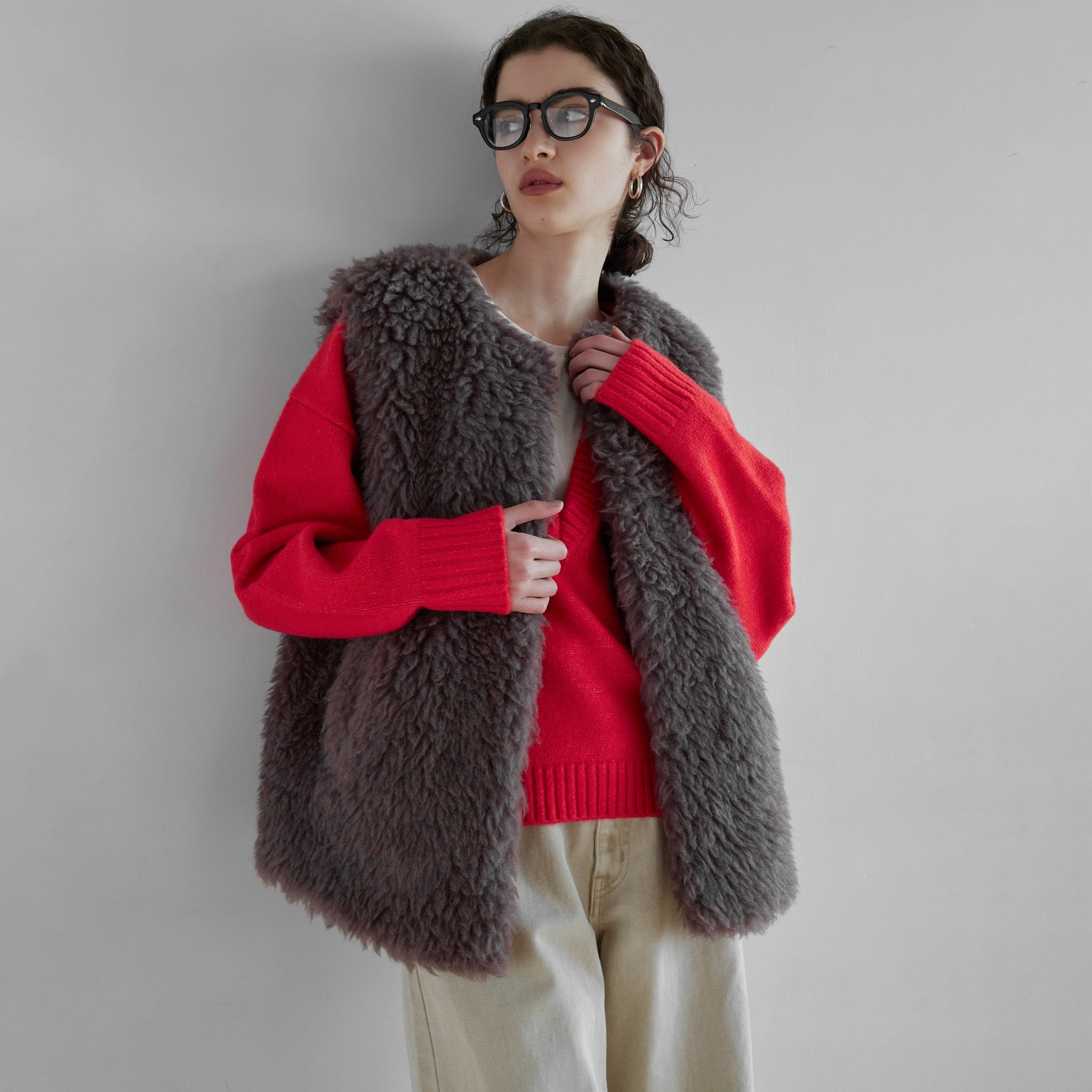 Wool mix BOAオーバーベスト