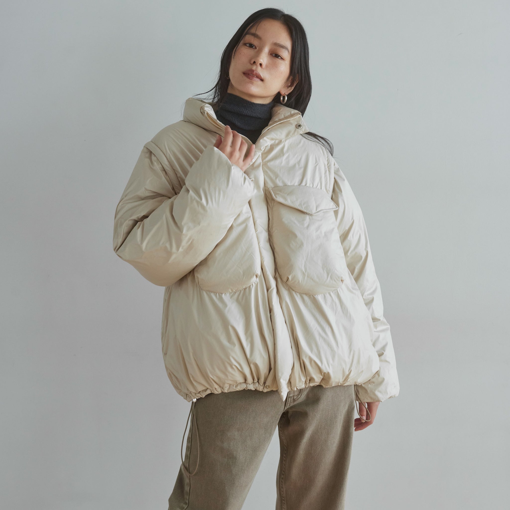 2way Wポケットダウンジャケット