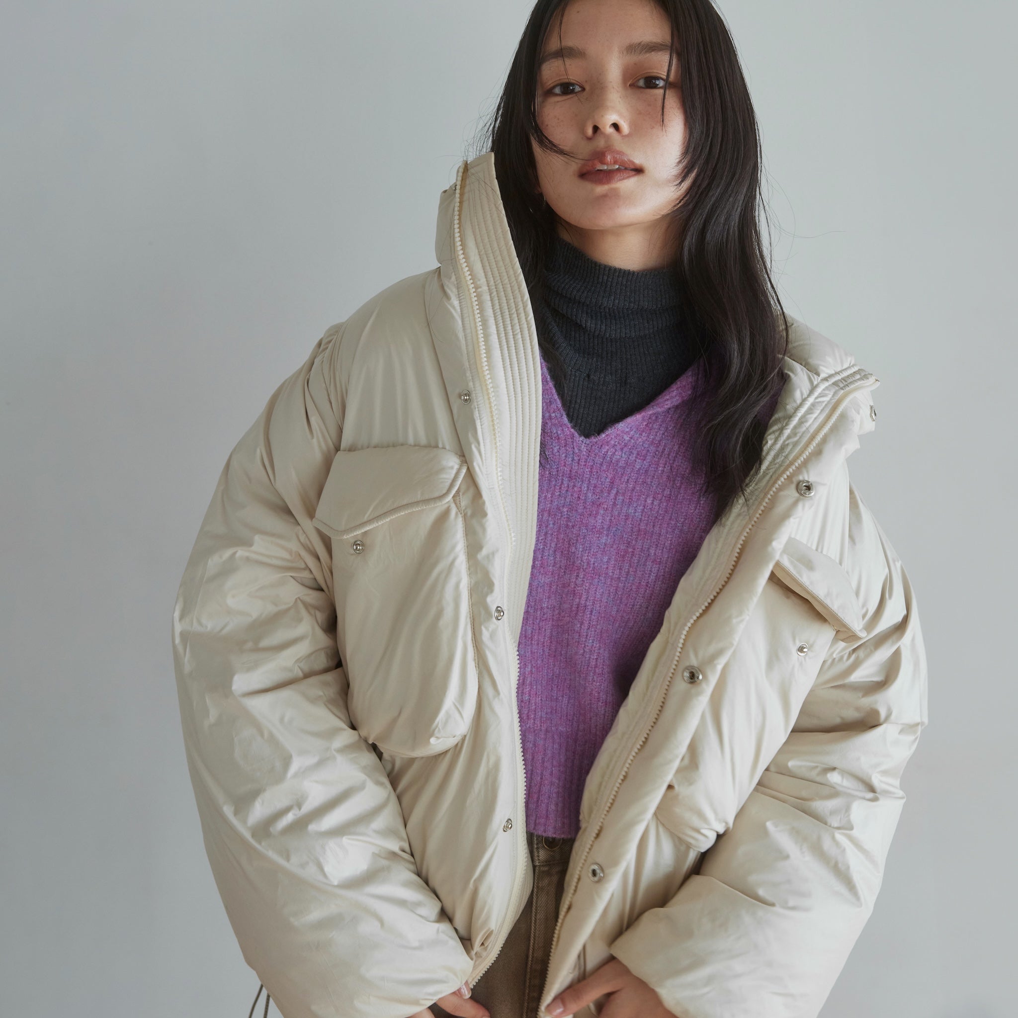 2way Wポケットダウンジャケット