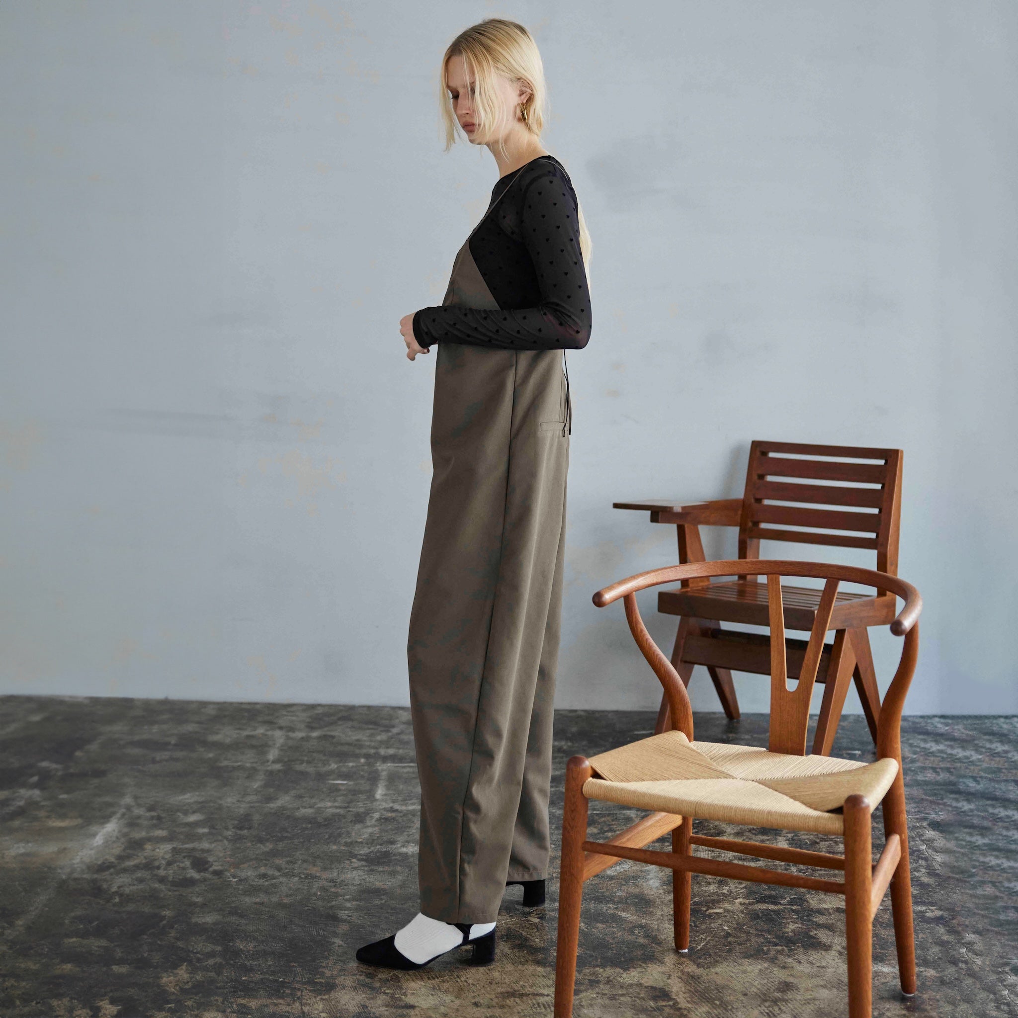 MATERIALバルーンロンパース