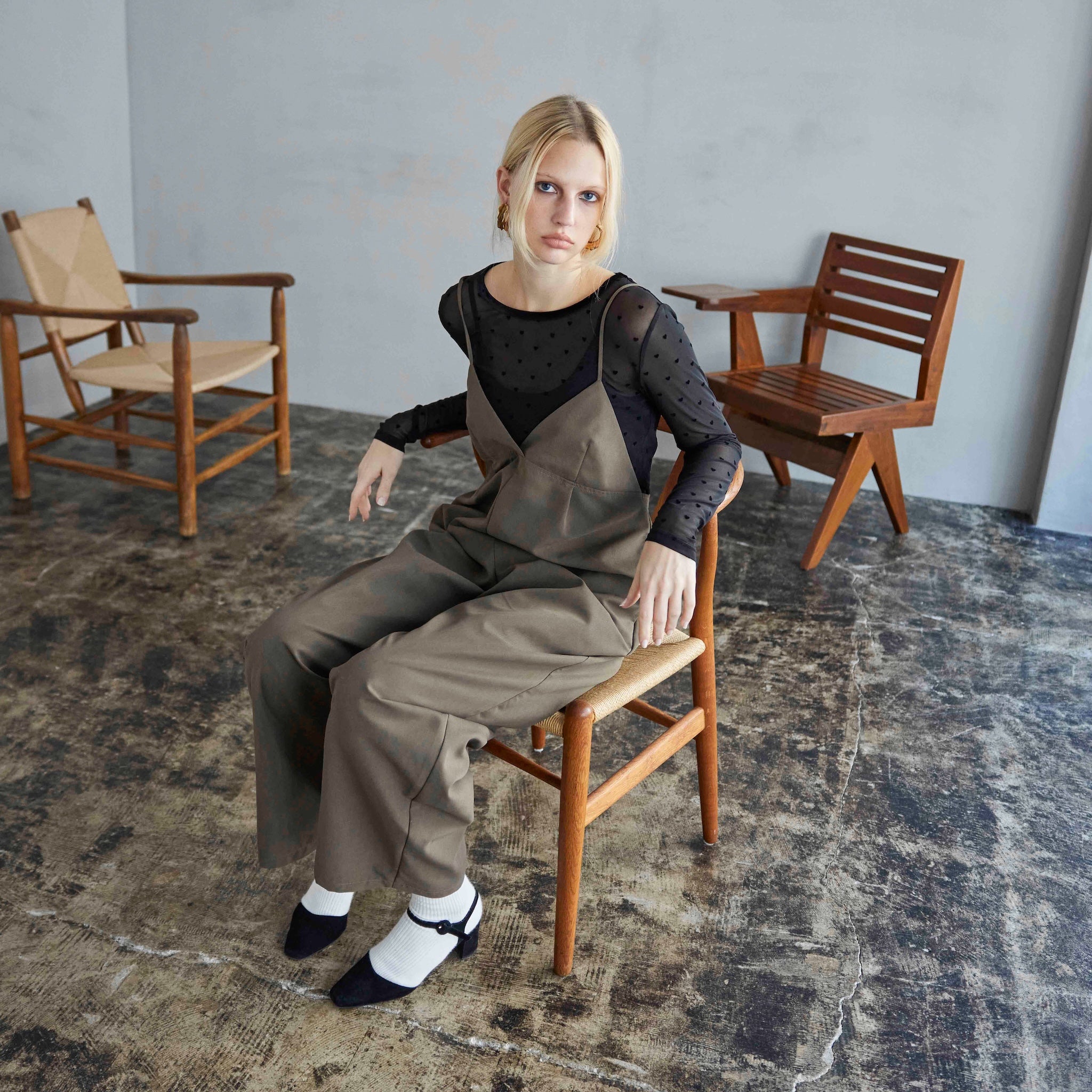 MATERIALバルーンロンパース