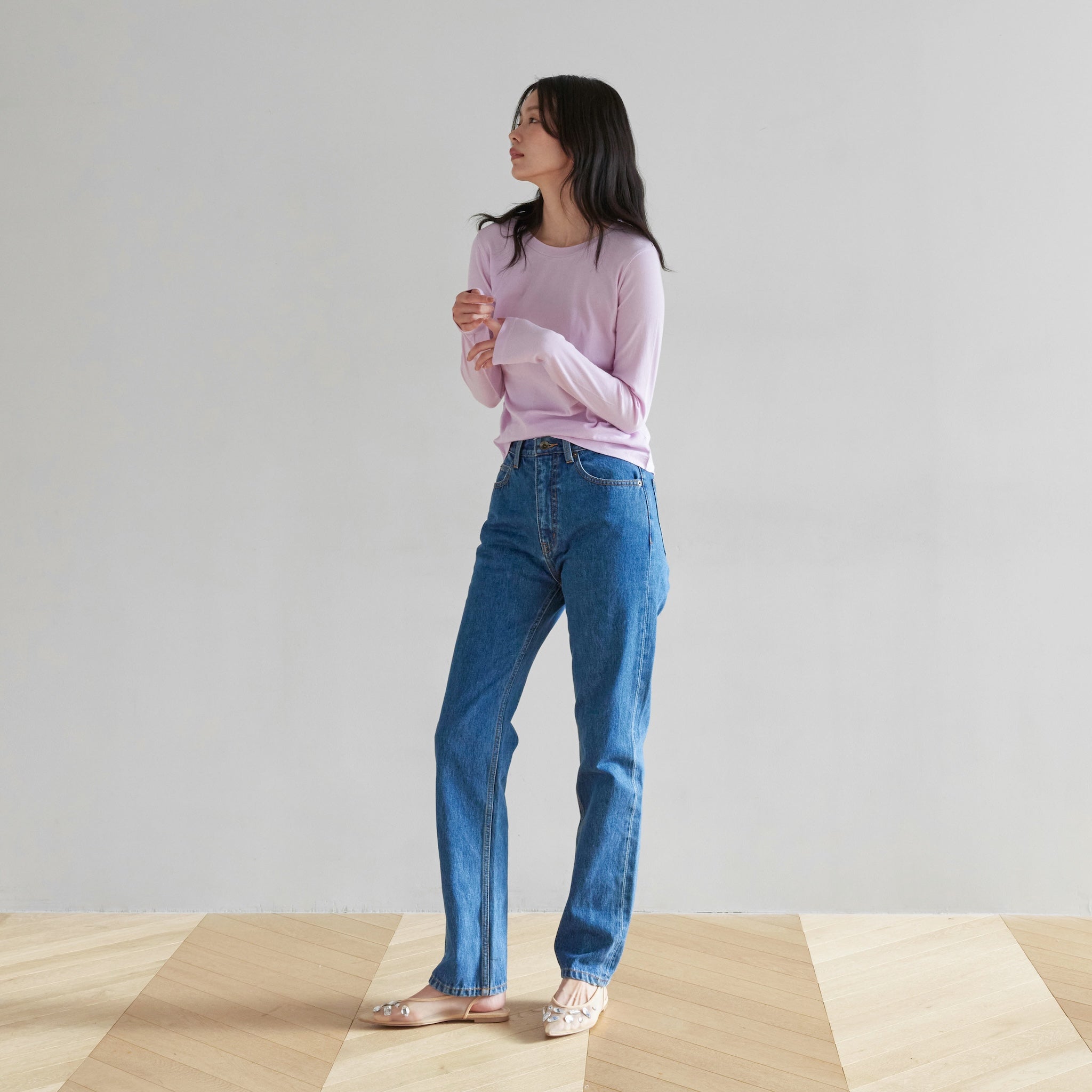 ハイウエストSlimストレート SRN02