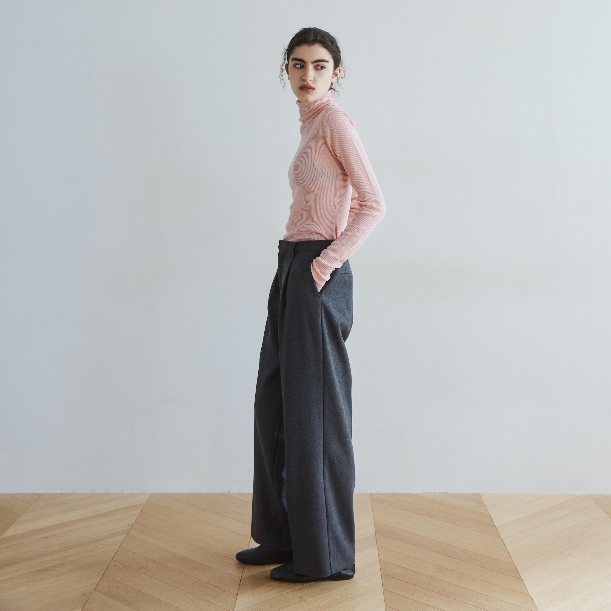 Low waistスラックスパンツ