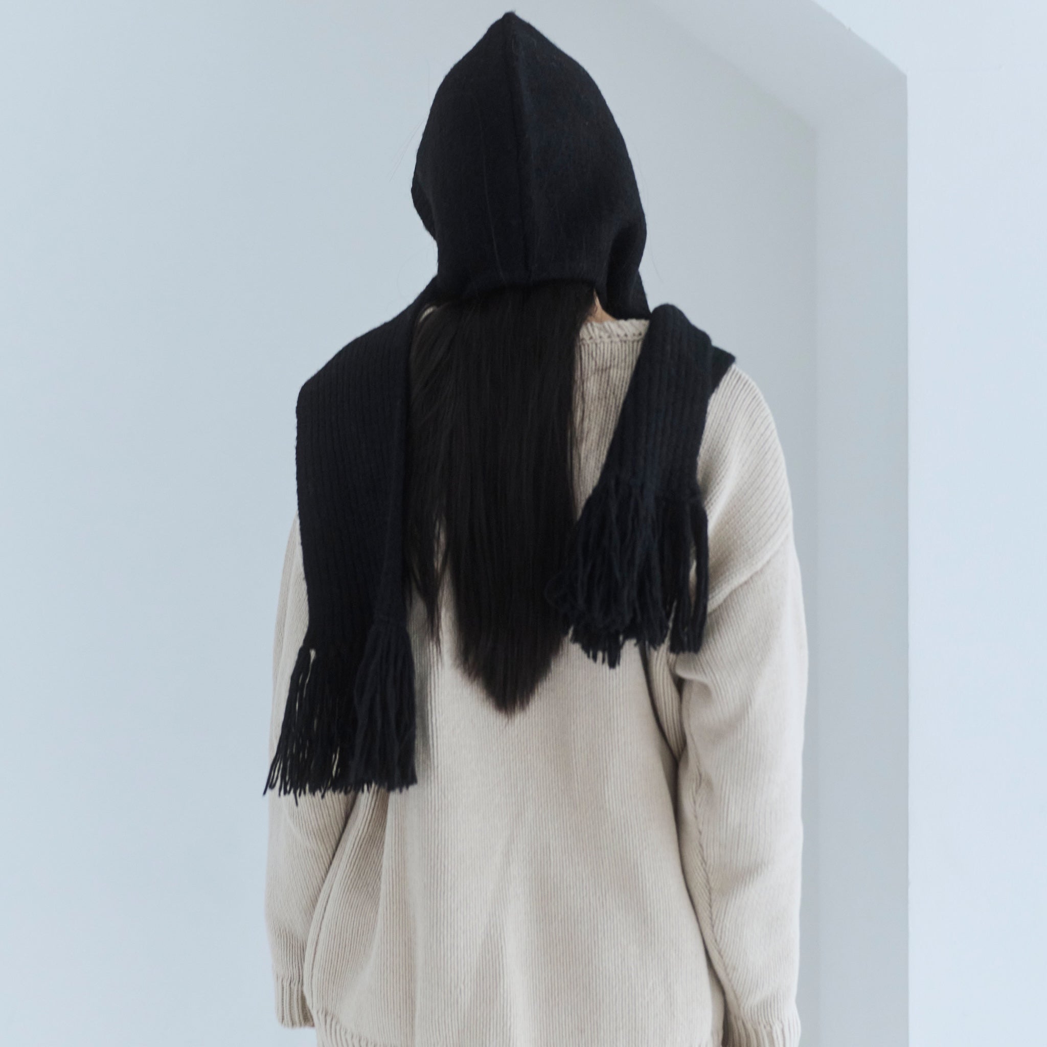 Fringeフーディーマフラー