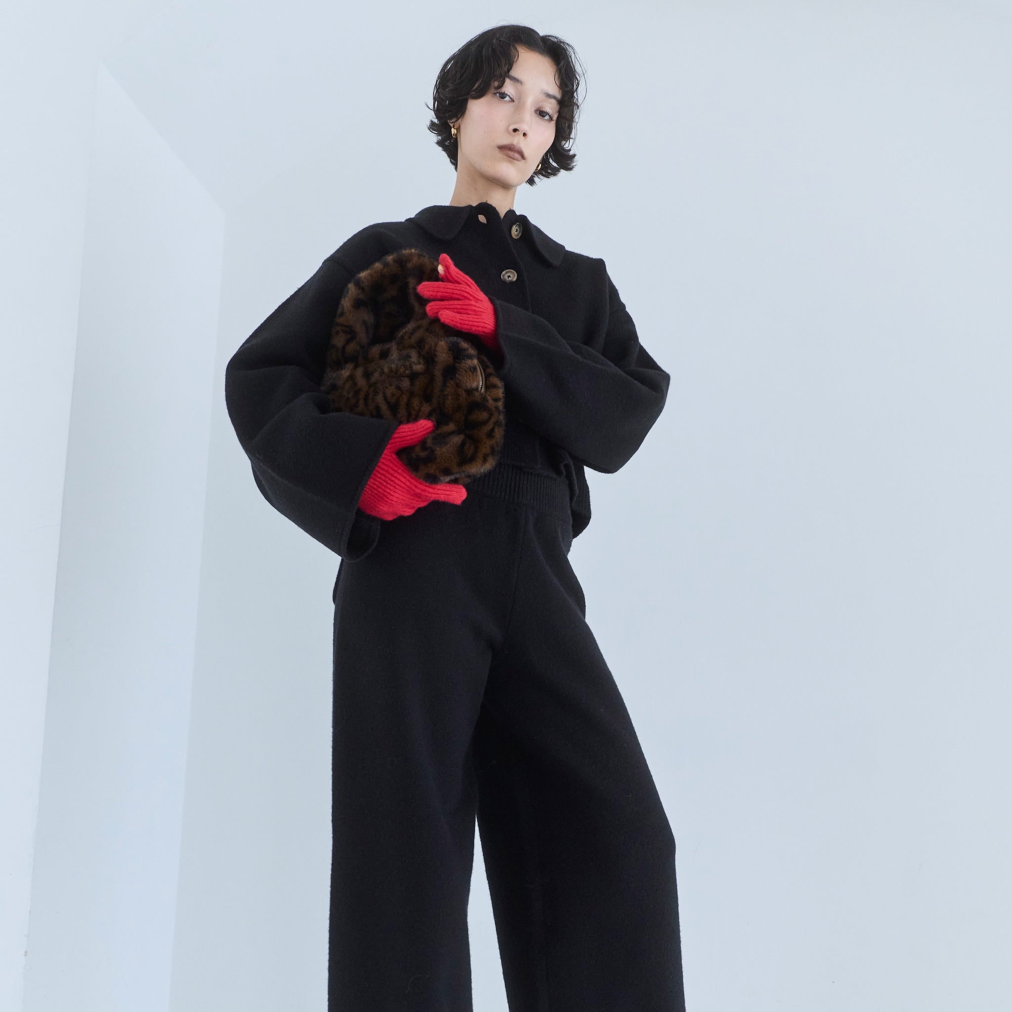 ECO FUR オーバルminiバッグ