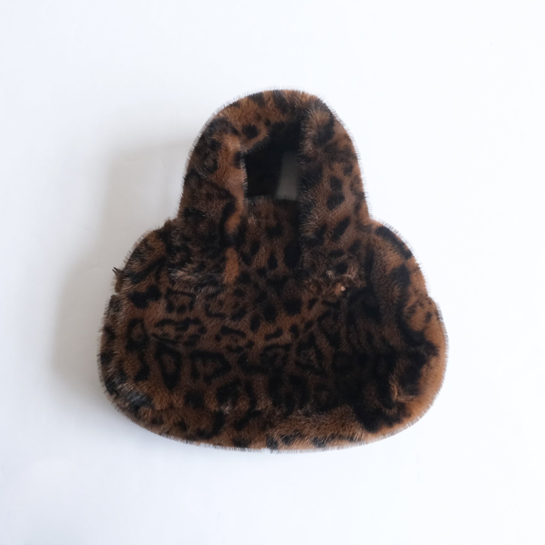 ECO FUR oval mini bag