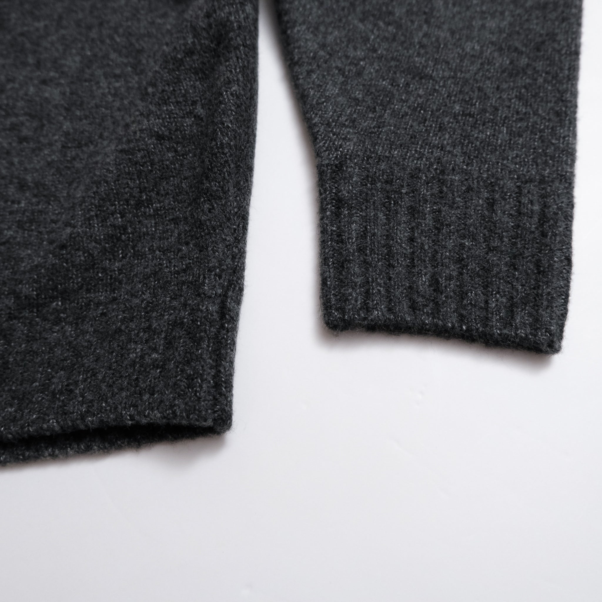 Wool mix deep V-neck top