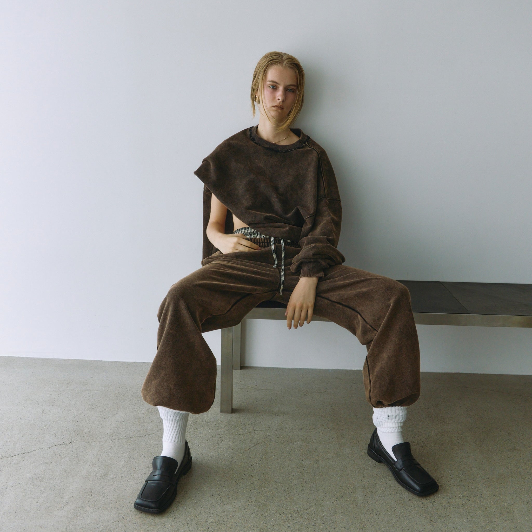 Acid dye ダメージSweatプルオーバー