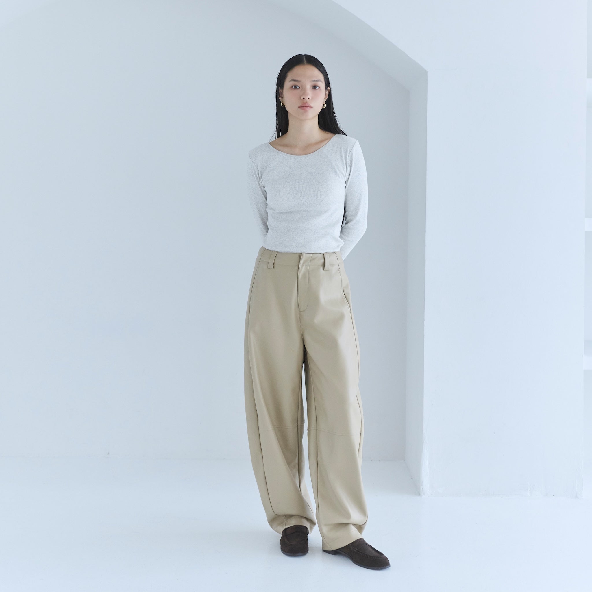 FitパッドBasicクルーネックロンT