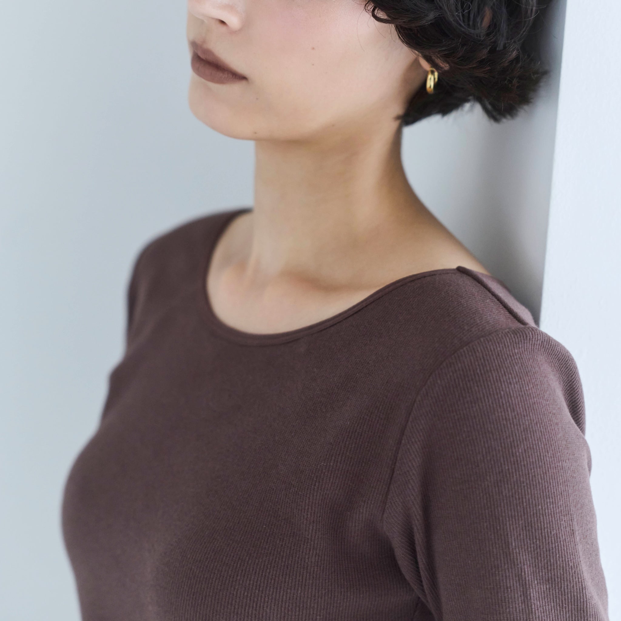 FitパッドBasicクルーネックロンT