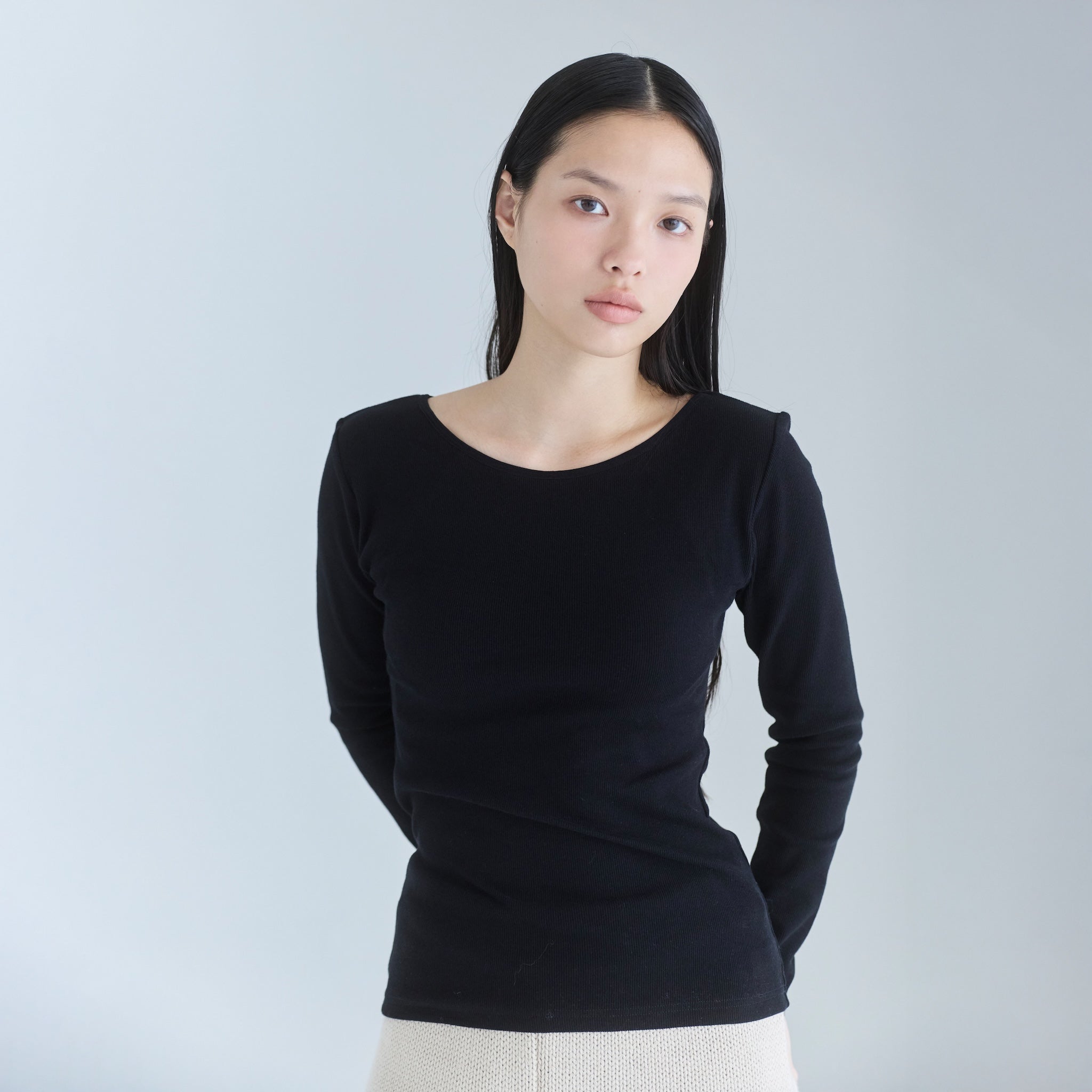 FitパッドBasicクルーネックロンT