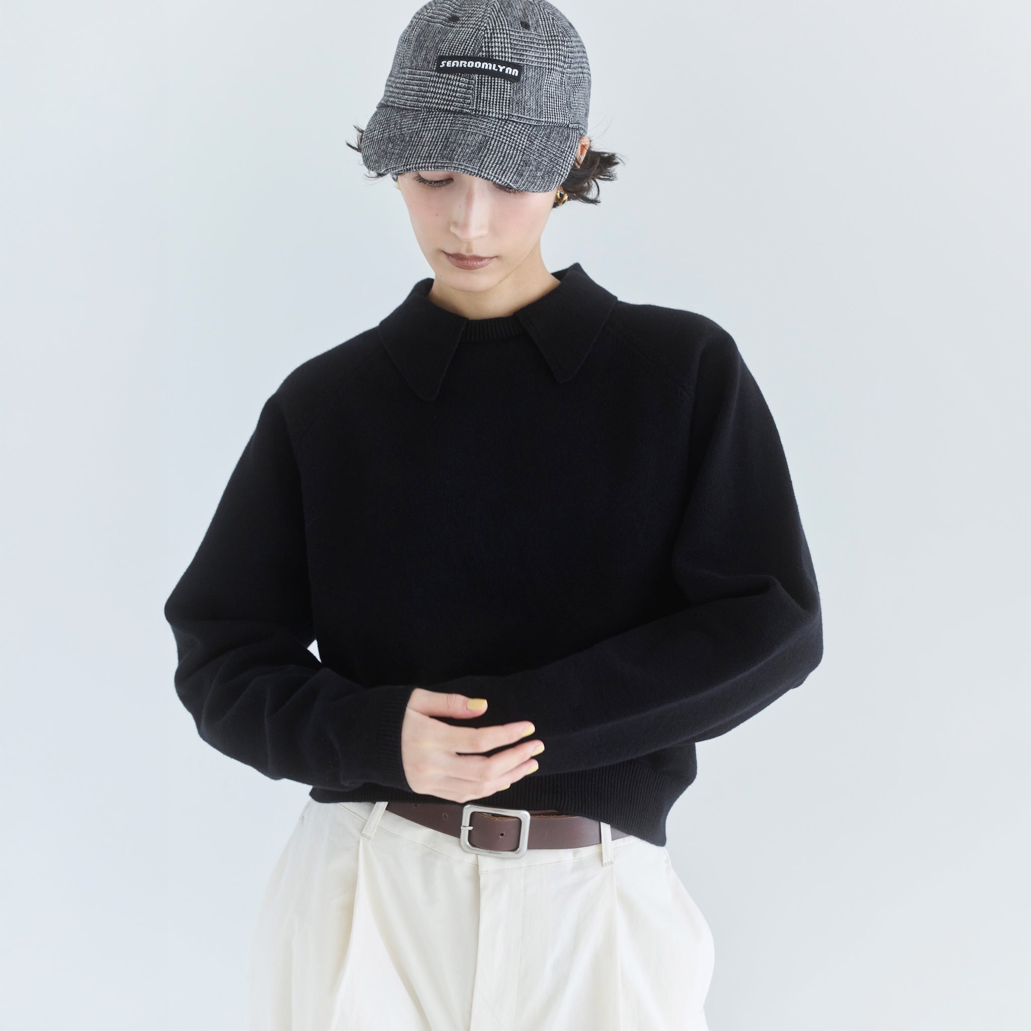 Sweatlike collarネックプルオーバー