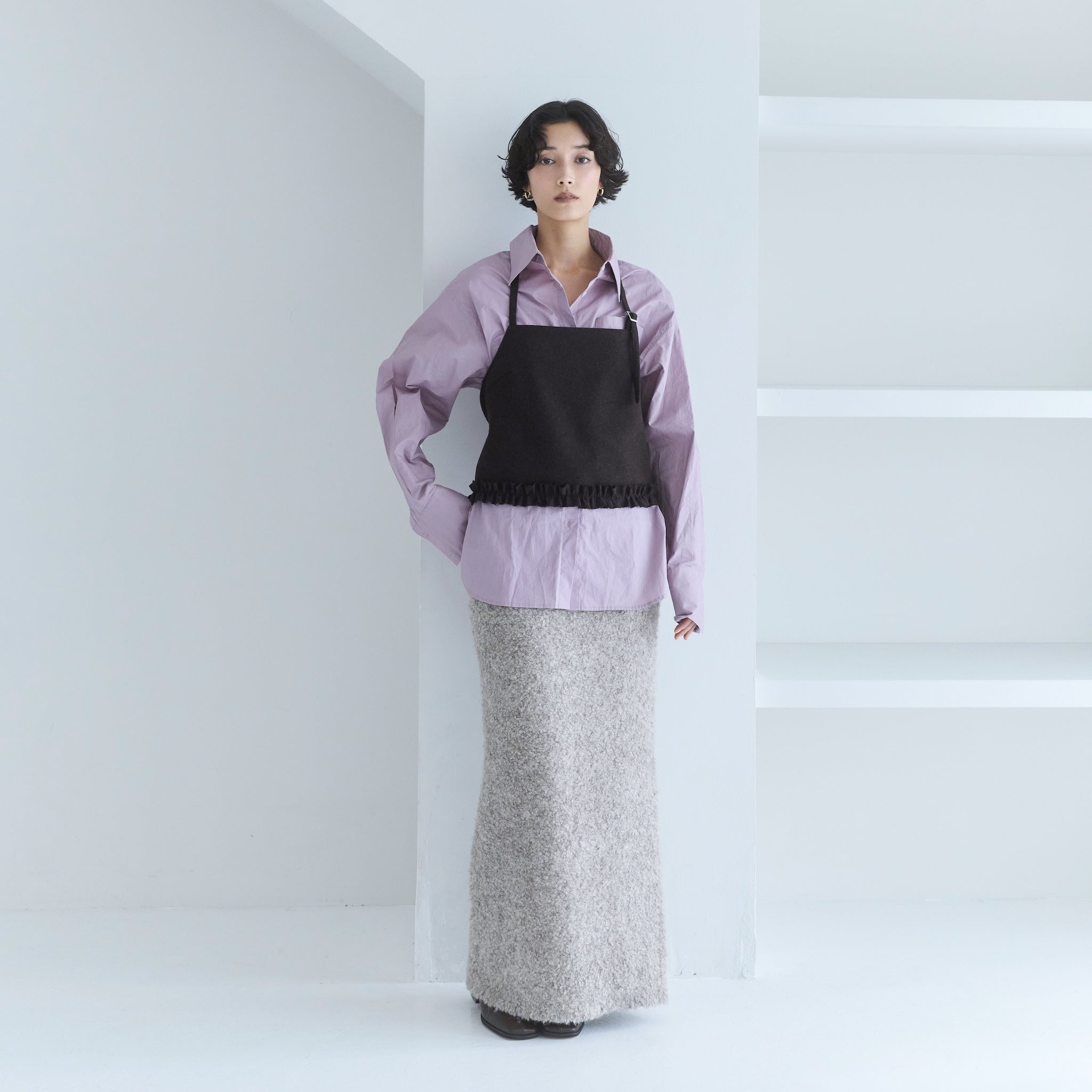 WoolフラノLayeredビスチェ