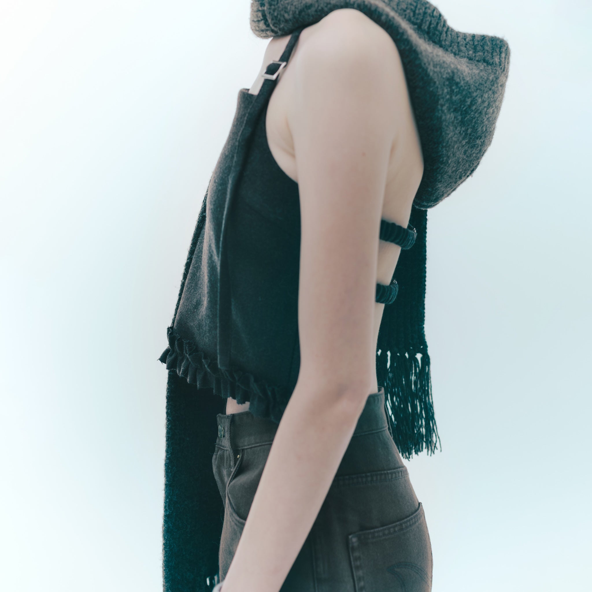 WoolフラノLayeredビスチェ