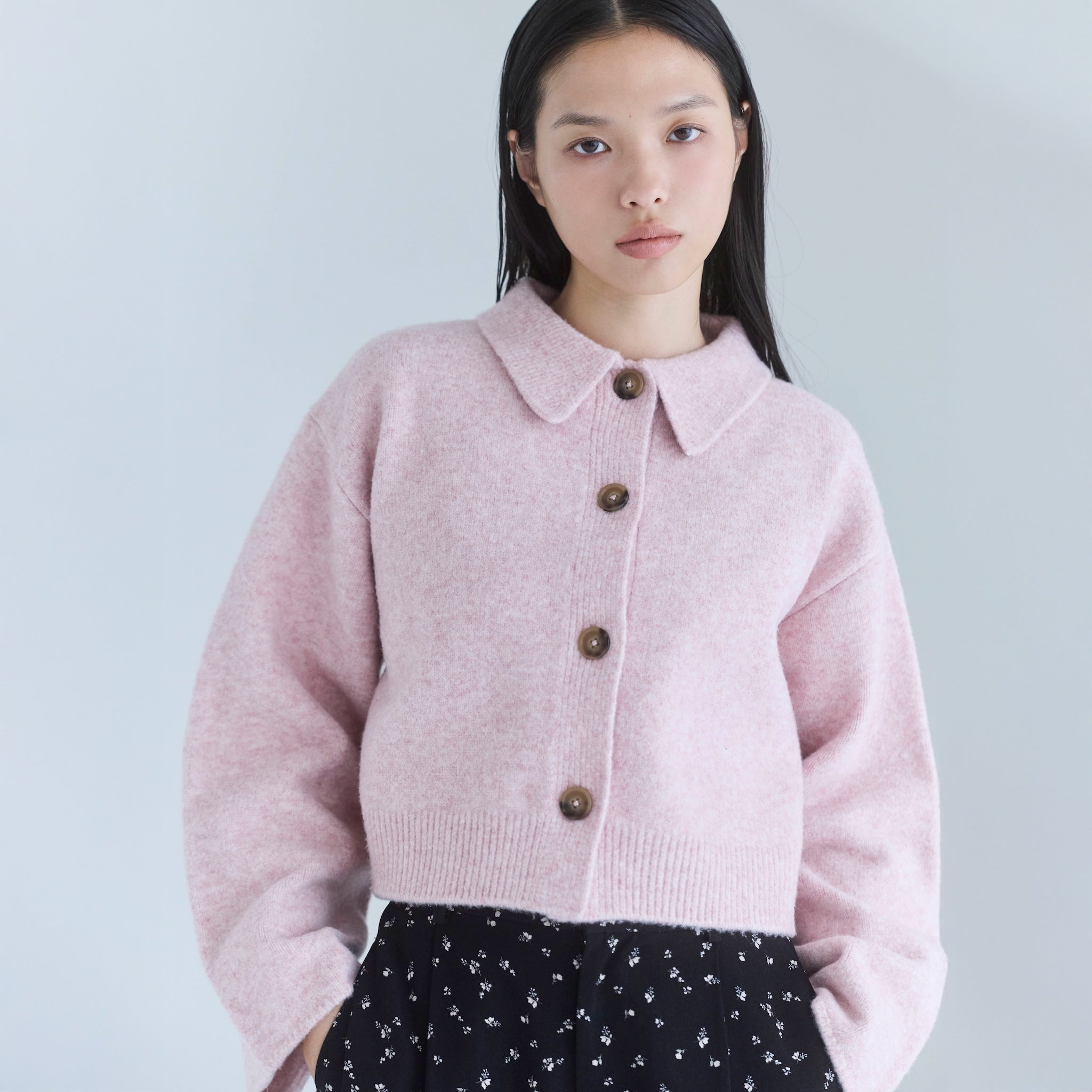 SeaRoomlynn カーディガン ウールニットRelaxパンツ セットアップ ウールmix Relaxソフトニットパンツ SeaRoomlynn カーディガン ウール