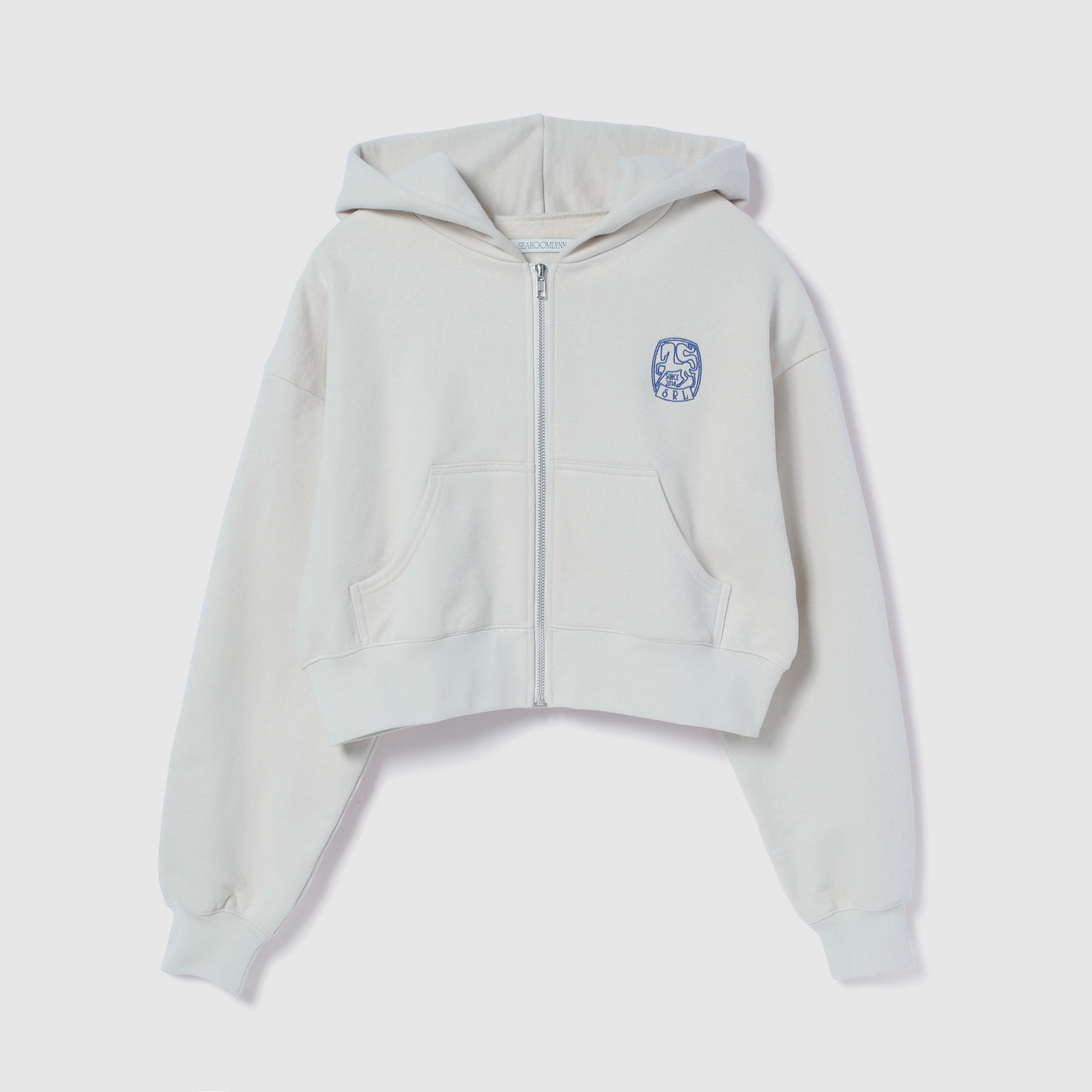 Brushed Cotton Pony Zip Hoodie