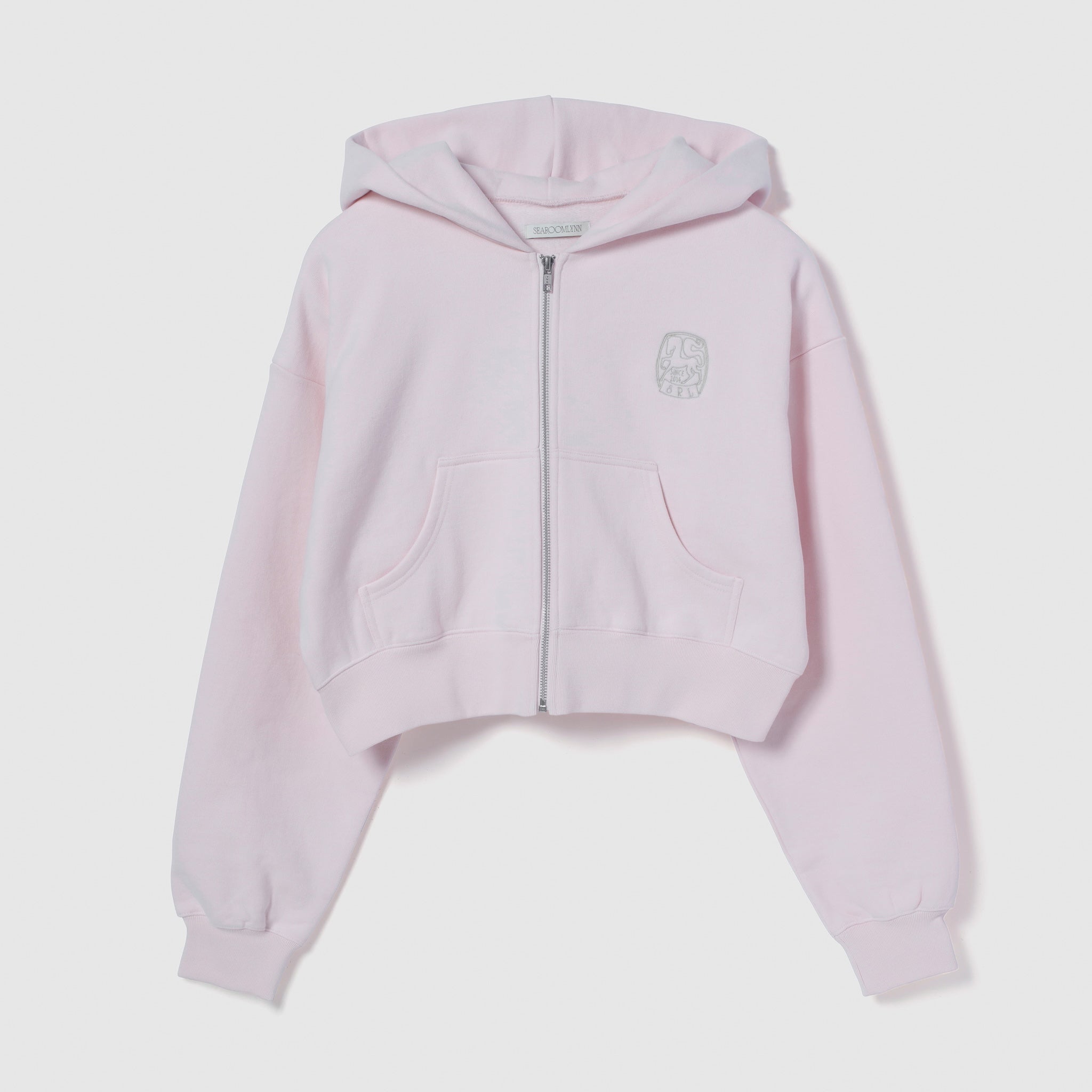 Brushed Cotton Pony Zip Hoodie