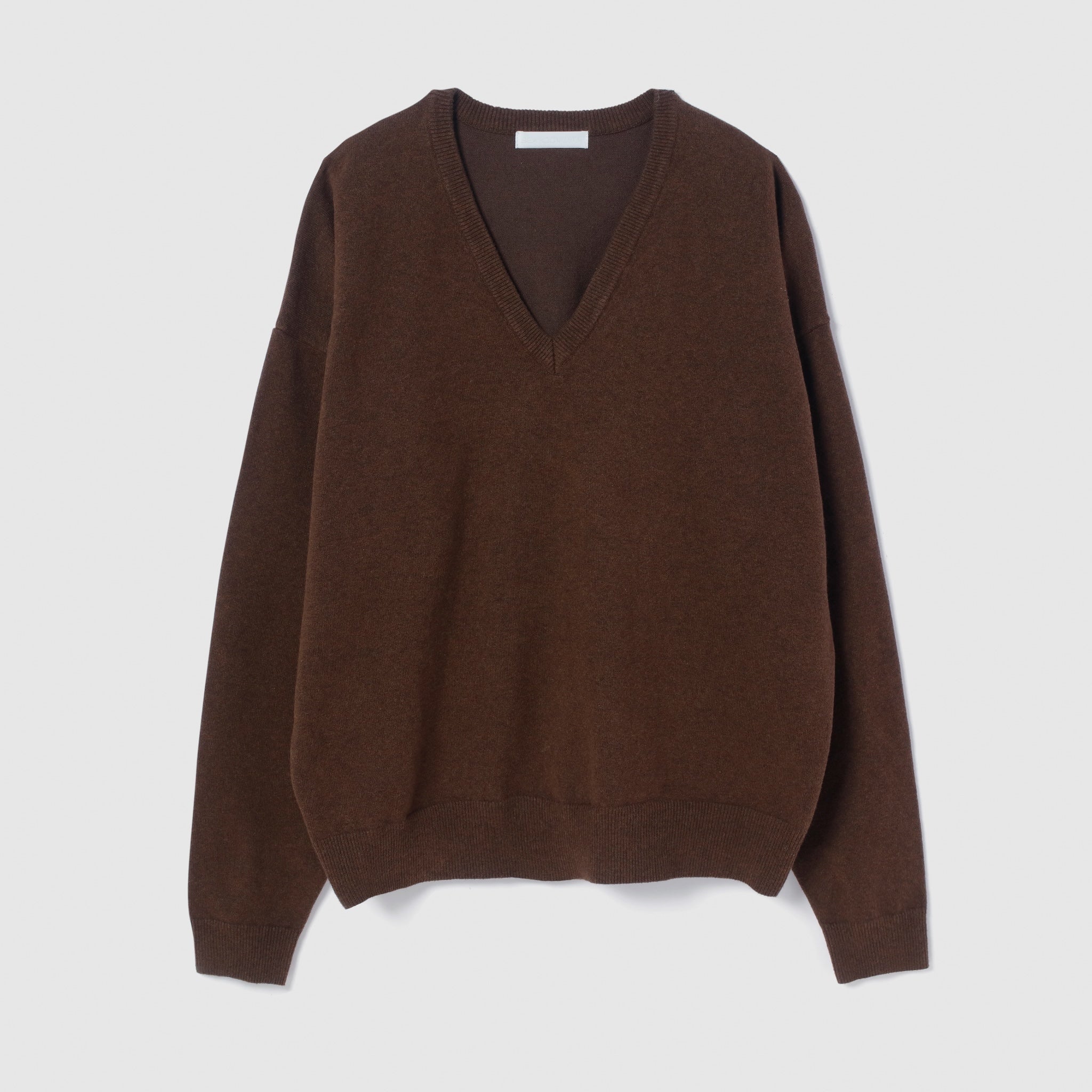 collab Light Sweatlike V-neck Knit