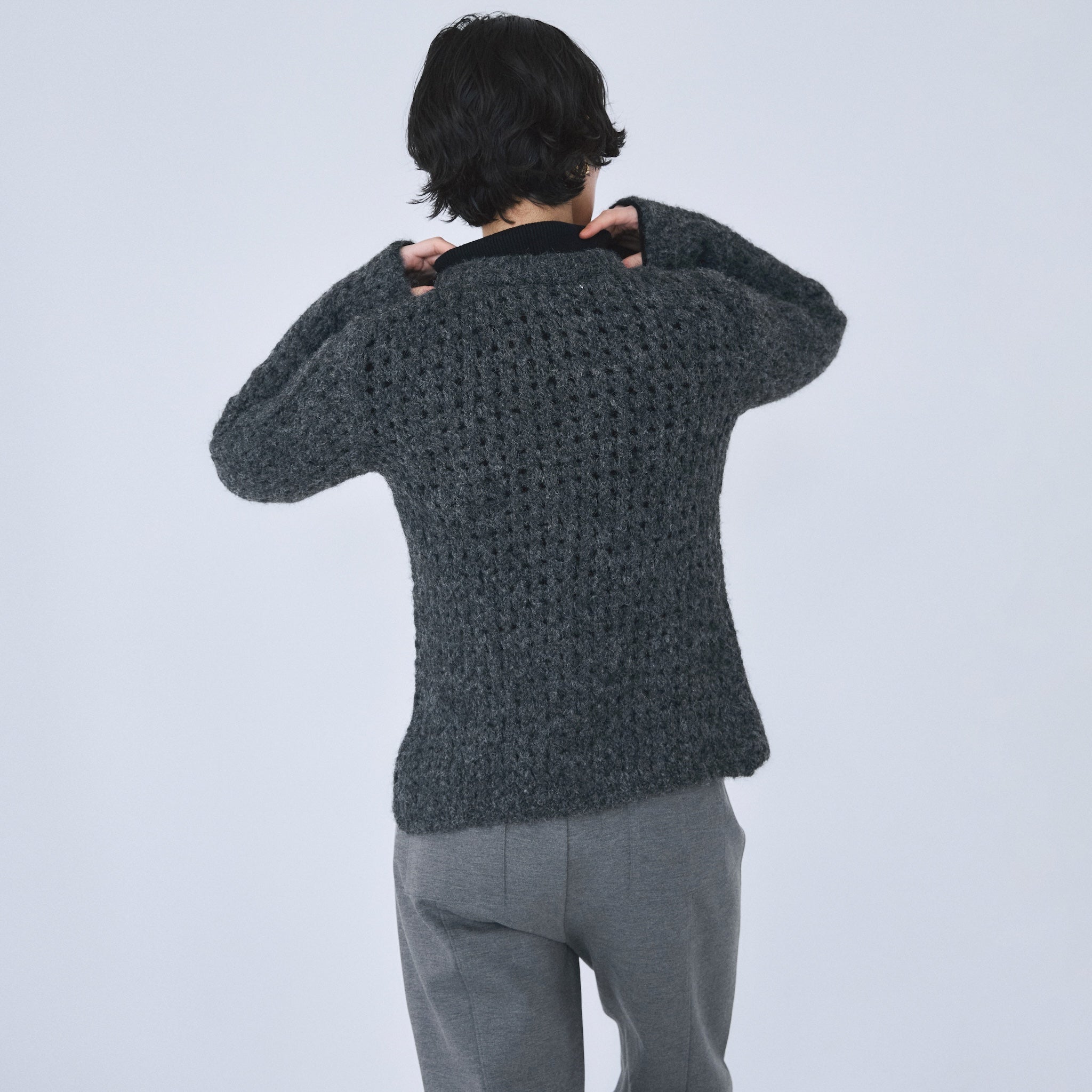 Fluffy Yarn 2-way Knit Top