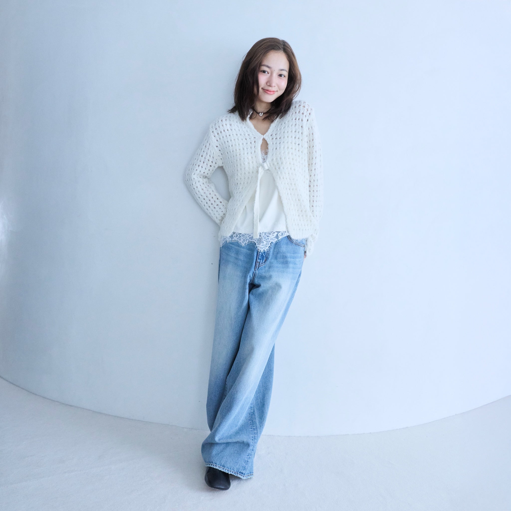 Fluffy Yarn 2-way Knit Top