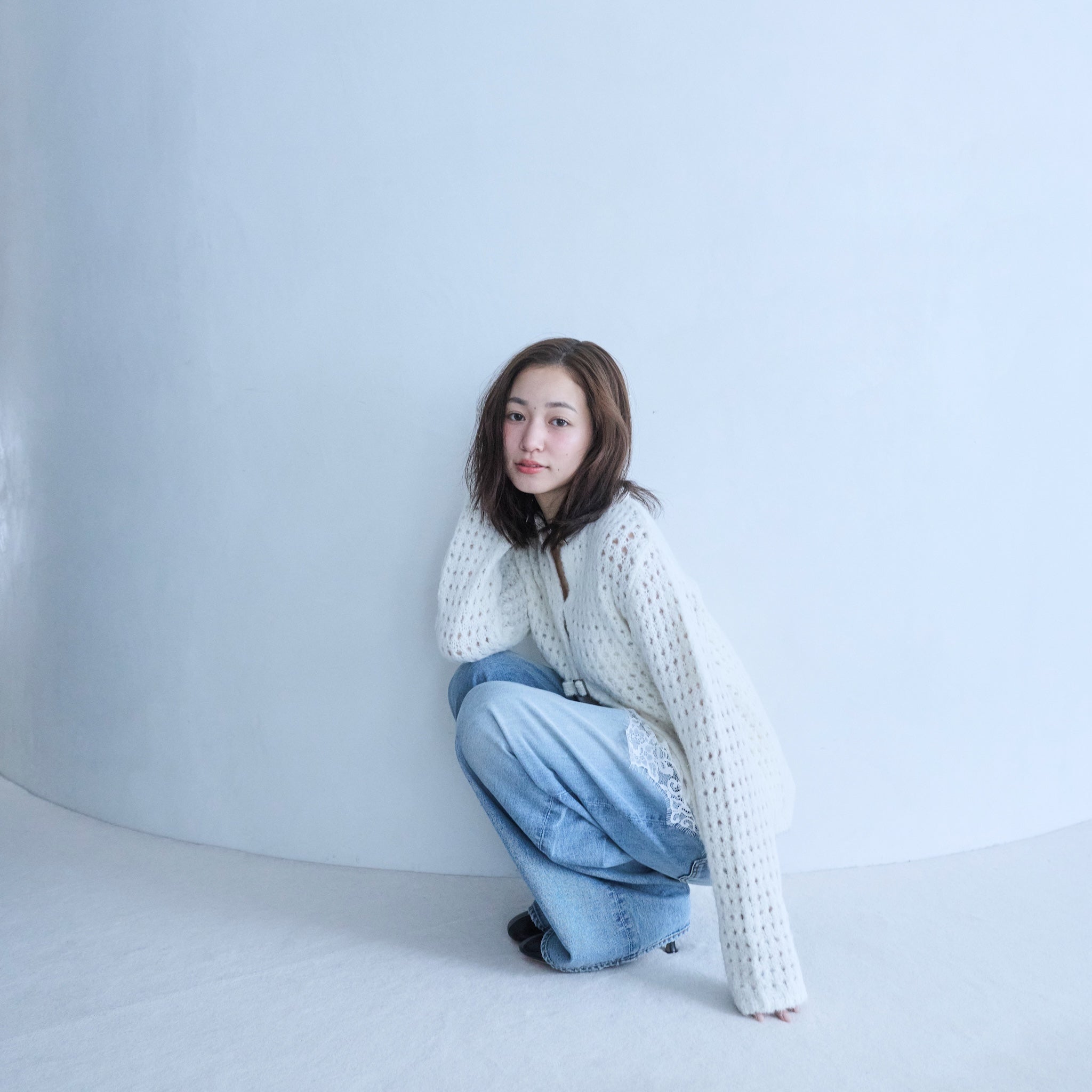 Fluffy Yarn 2-way Knit Top