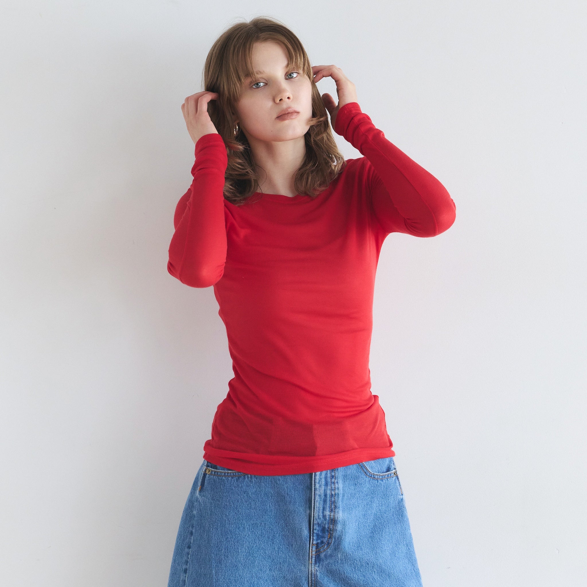 エアリーSlim RIBトップス