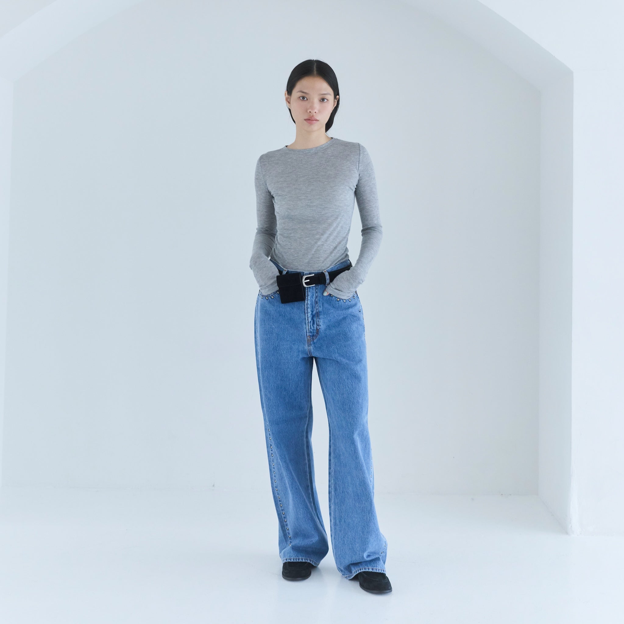 エアリーSlim RIBトップス