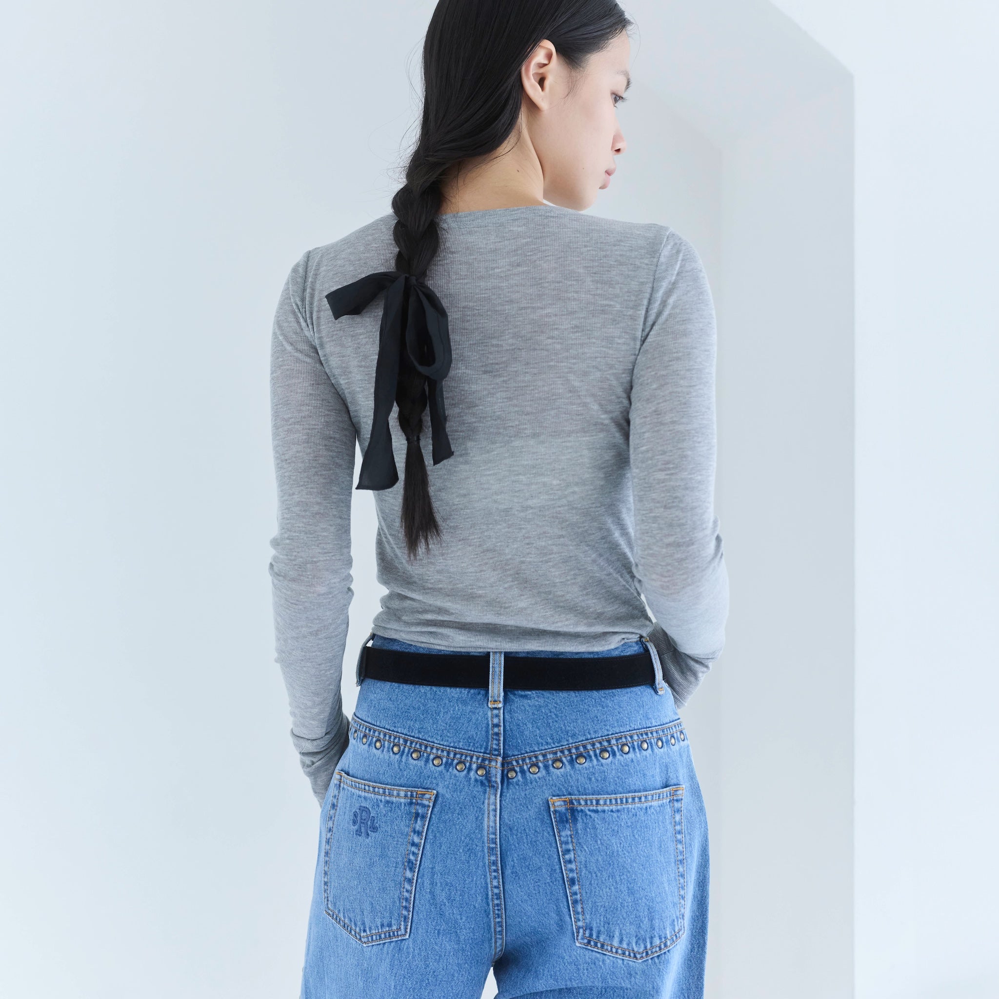 エアリーSlim RIBトップス