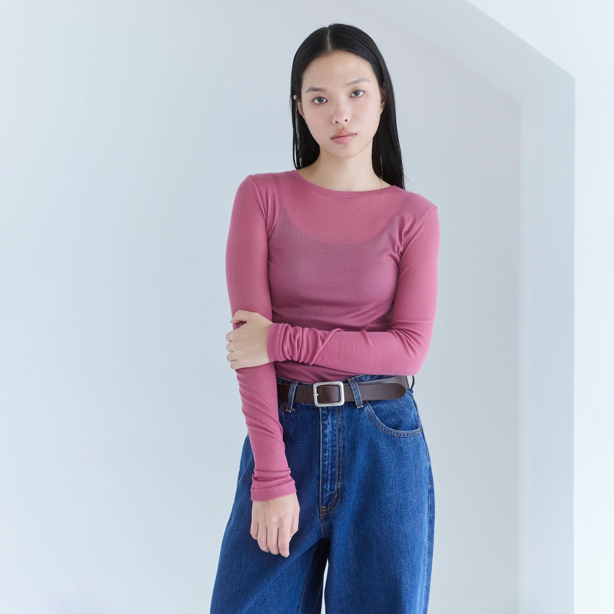 エアリーSlim RIBトップス