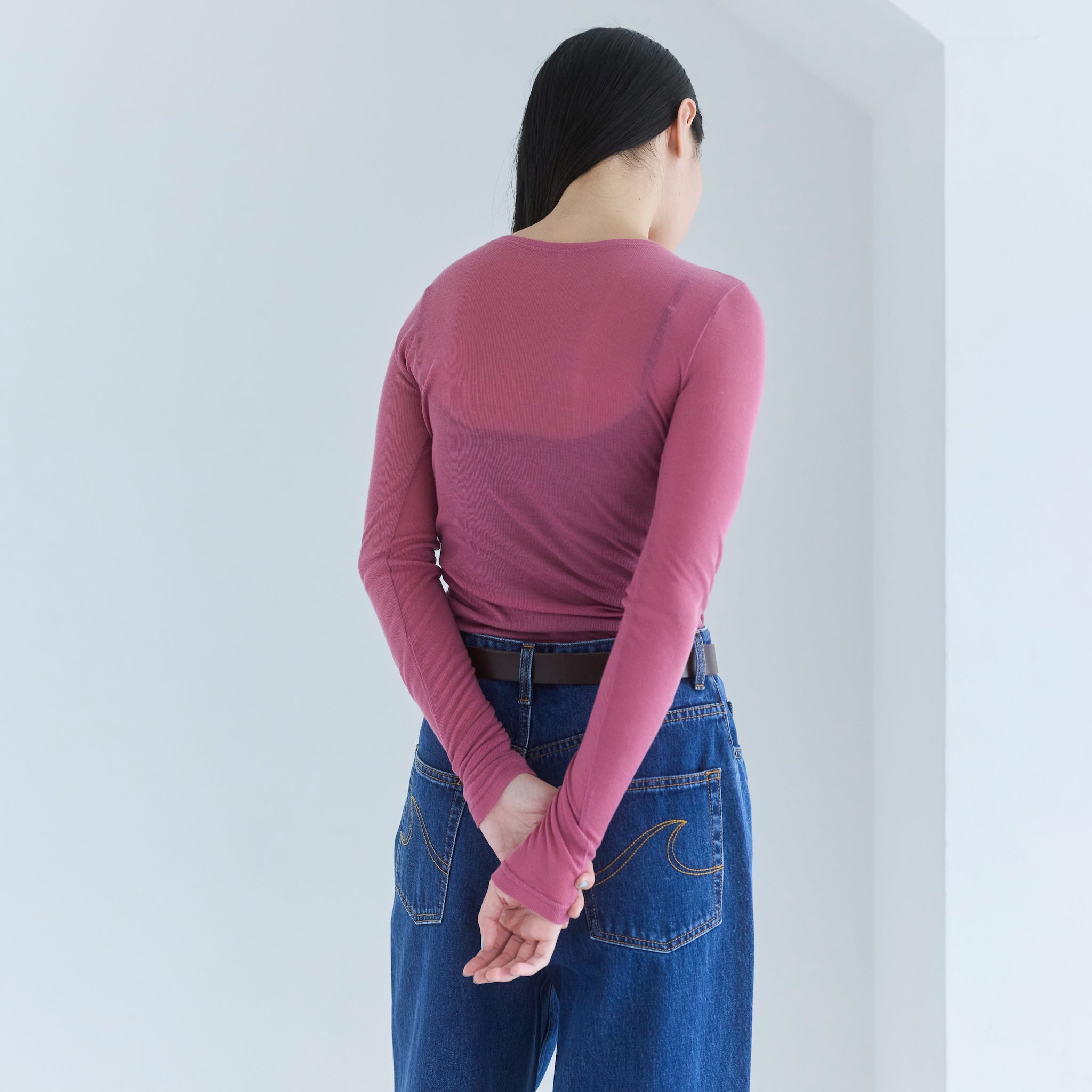 エアリーSlim RIBトップス