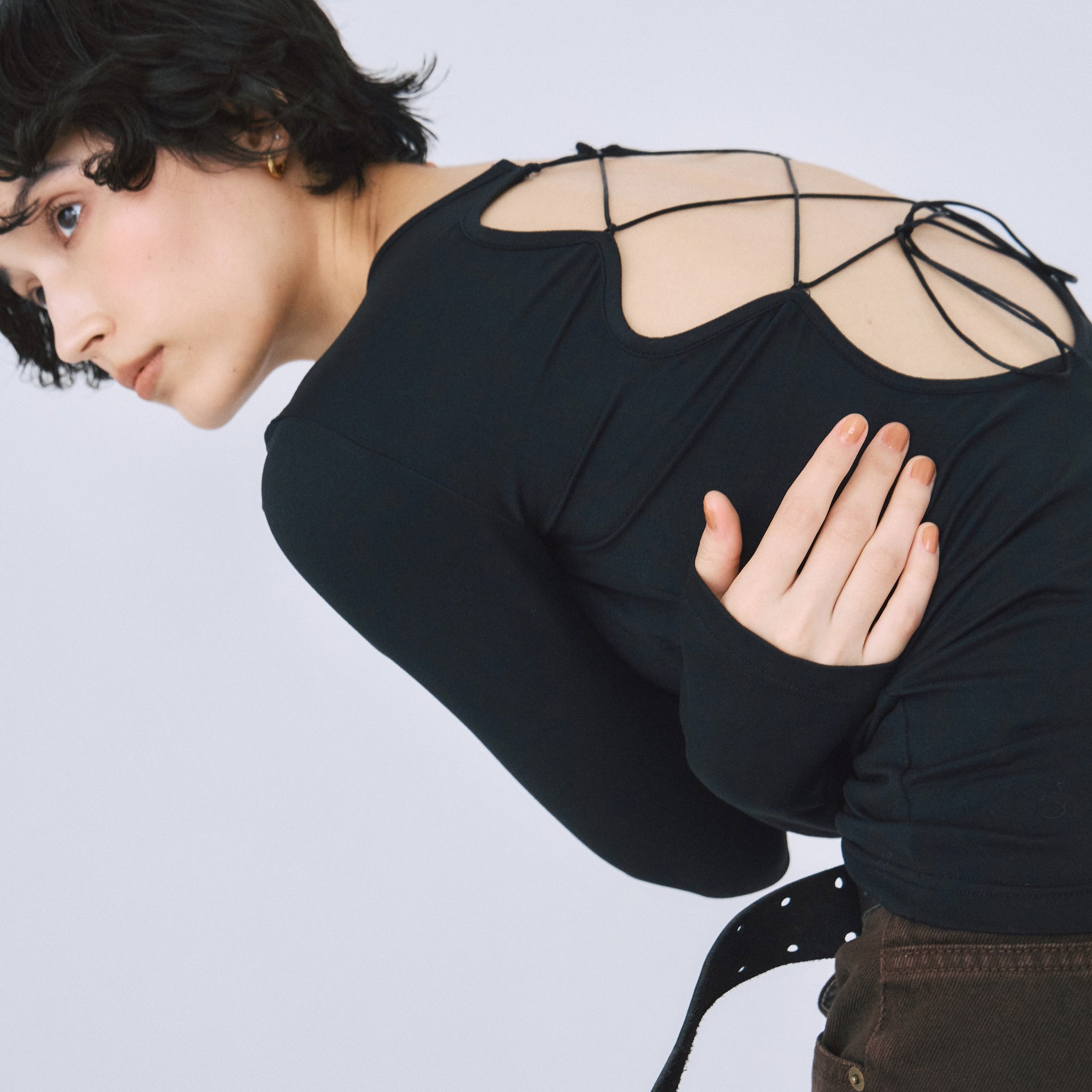 Smoothパッドinレースアップトップス