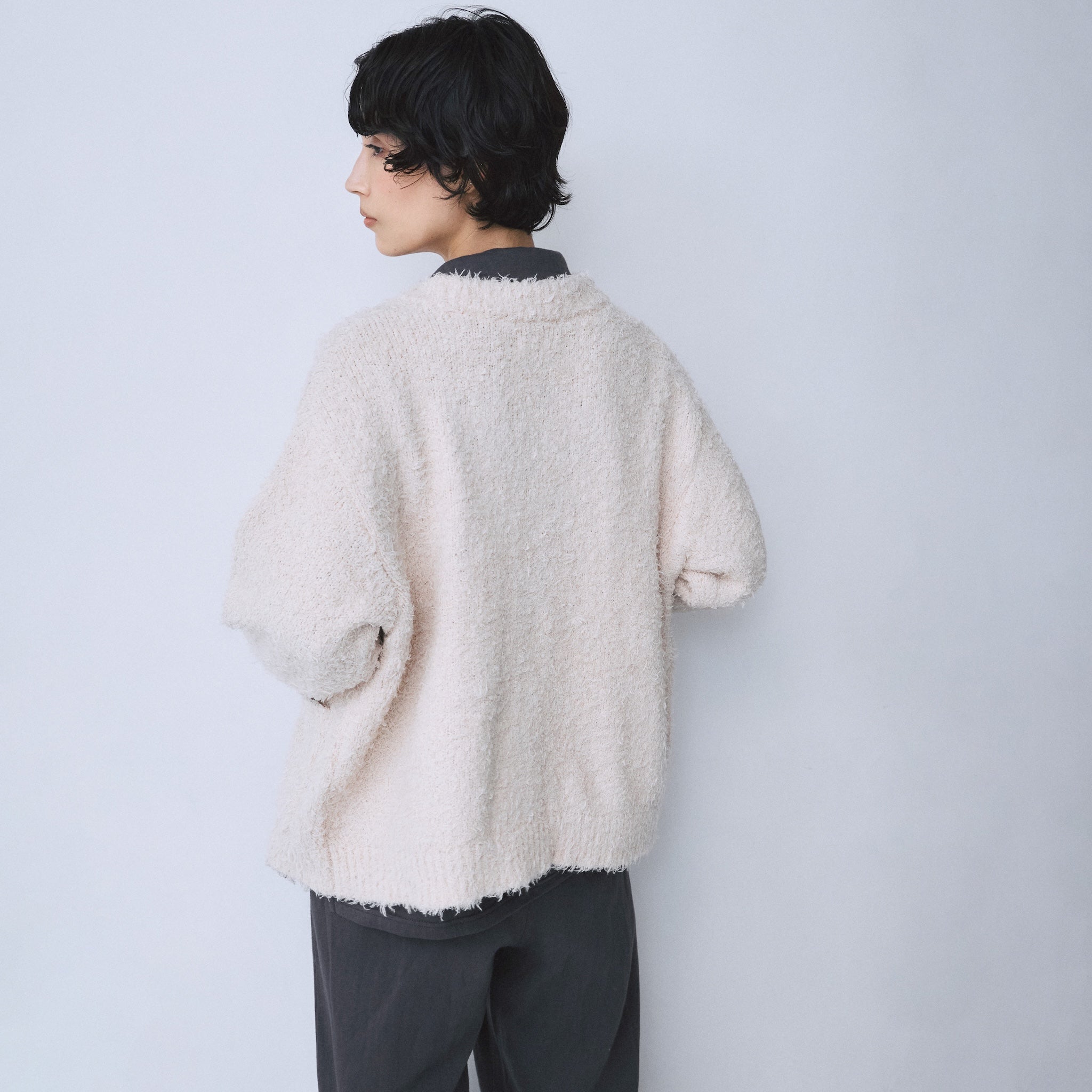 Cozy Relaxハートボタンカーディガン