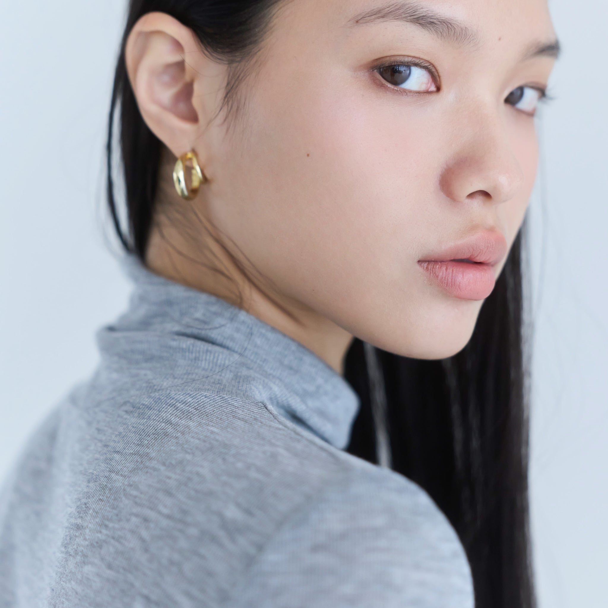 エアリーSlim RIBハイネックトップス