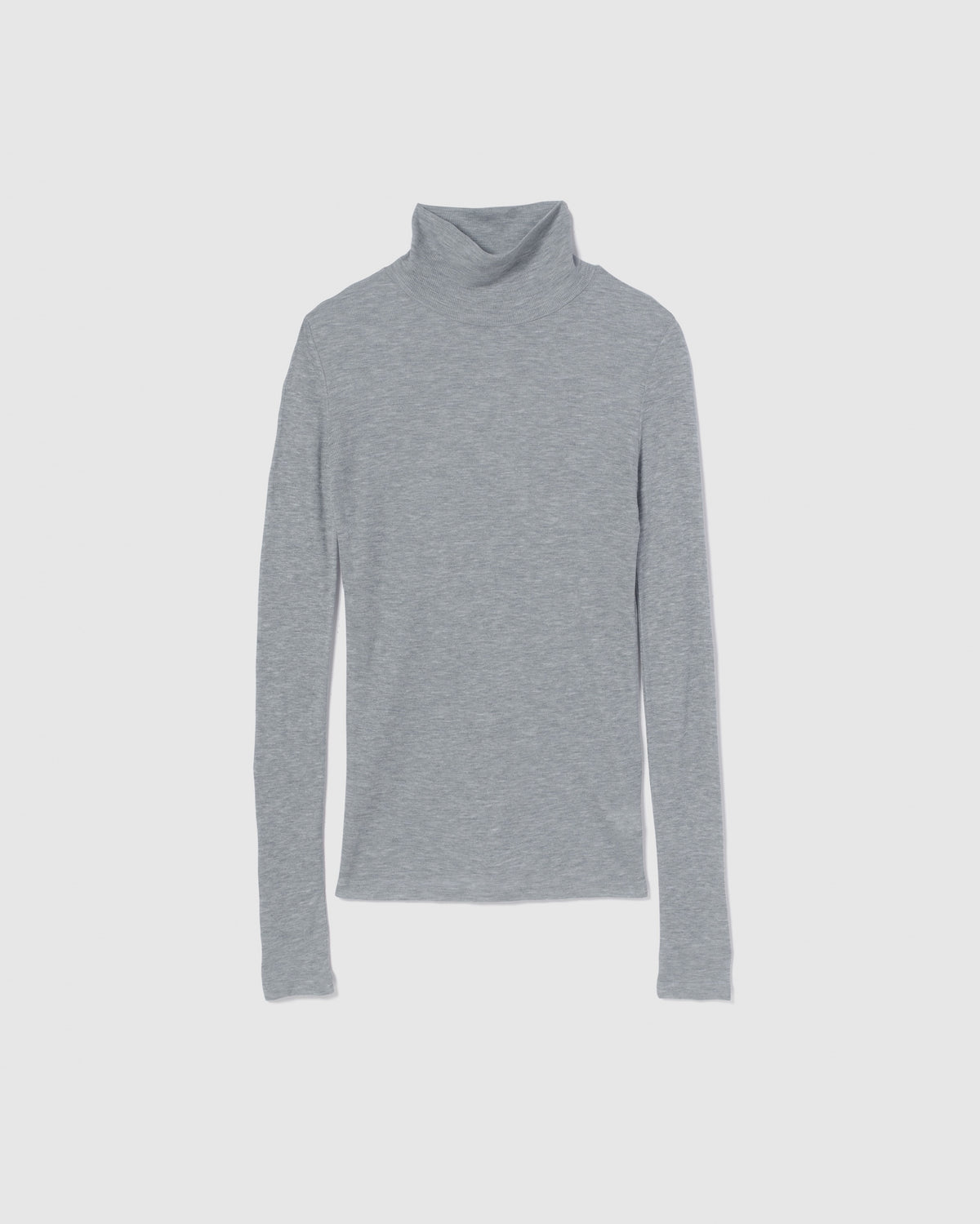 Airy Slim Rib High Neck Top