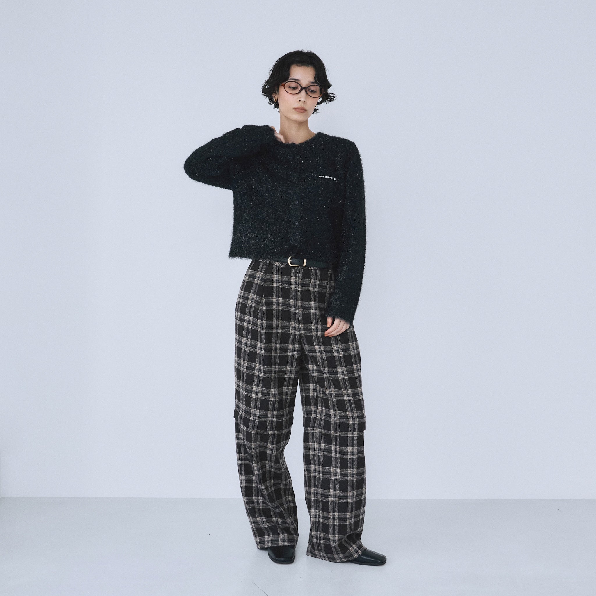 Glitter Yarn Knitカーディガン