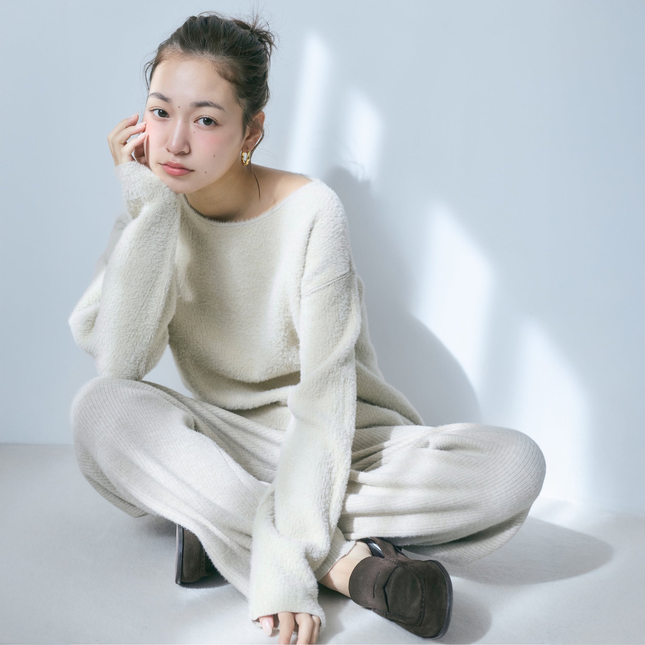 Reversible 2wayシャギーニット