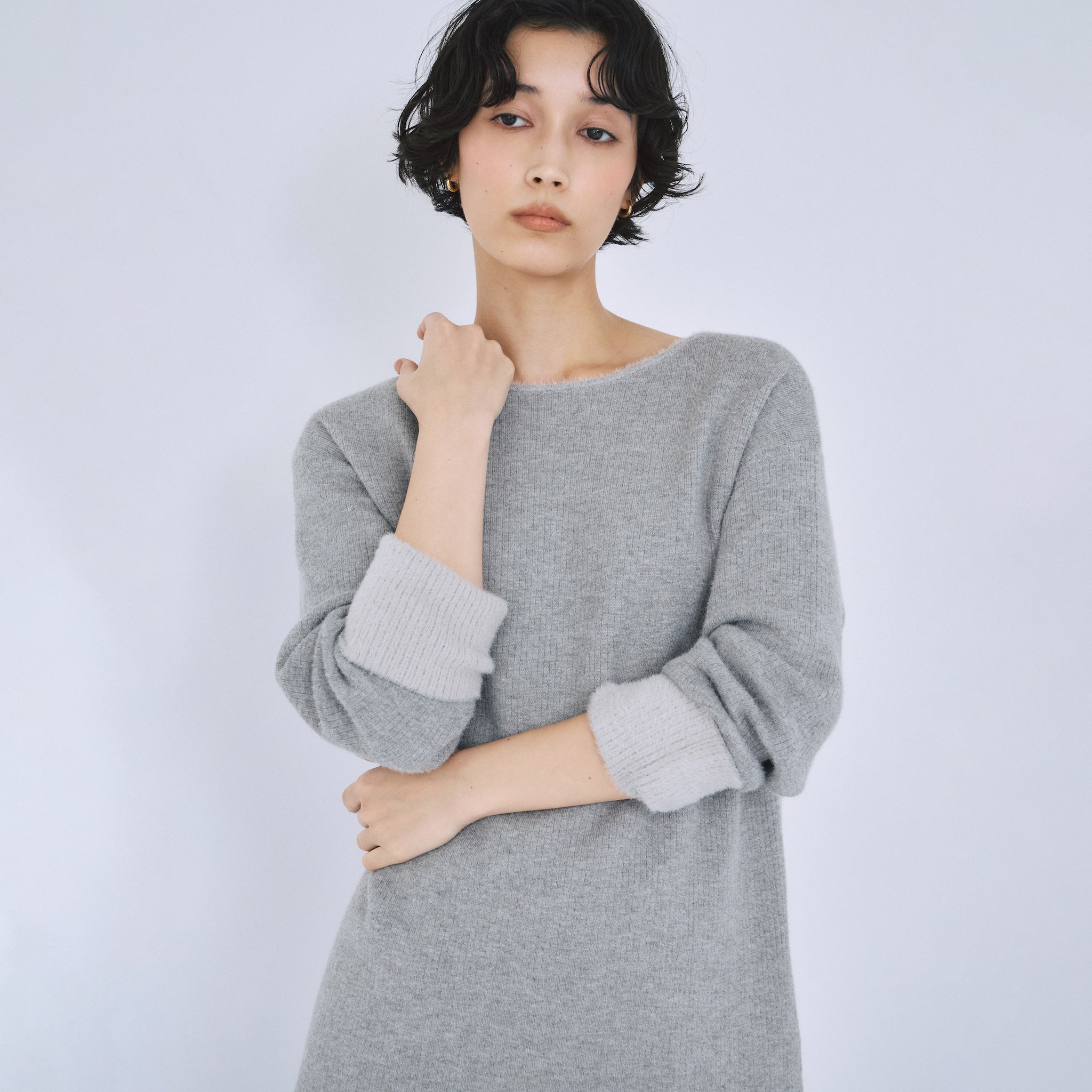 Reversible 2wayシャギーニット