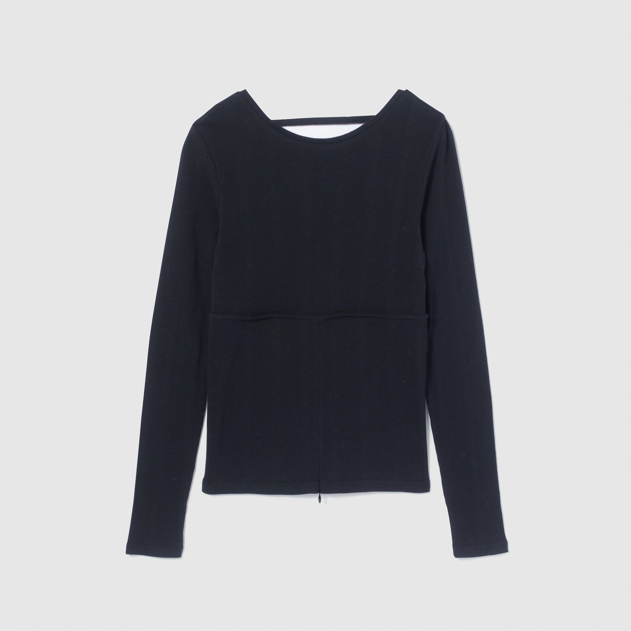 Soft Sheer Random Rib BackOpen Top