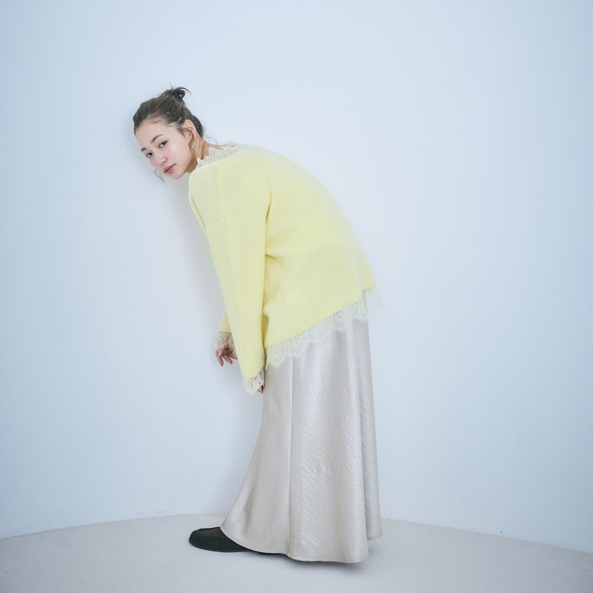 Eye Lash Laceニットトップス